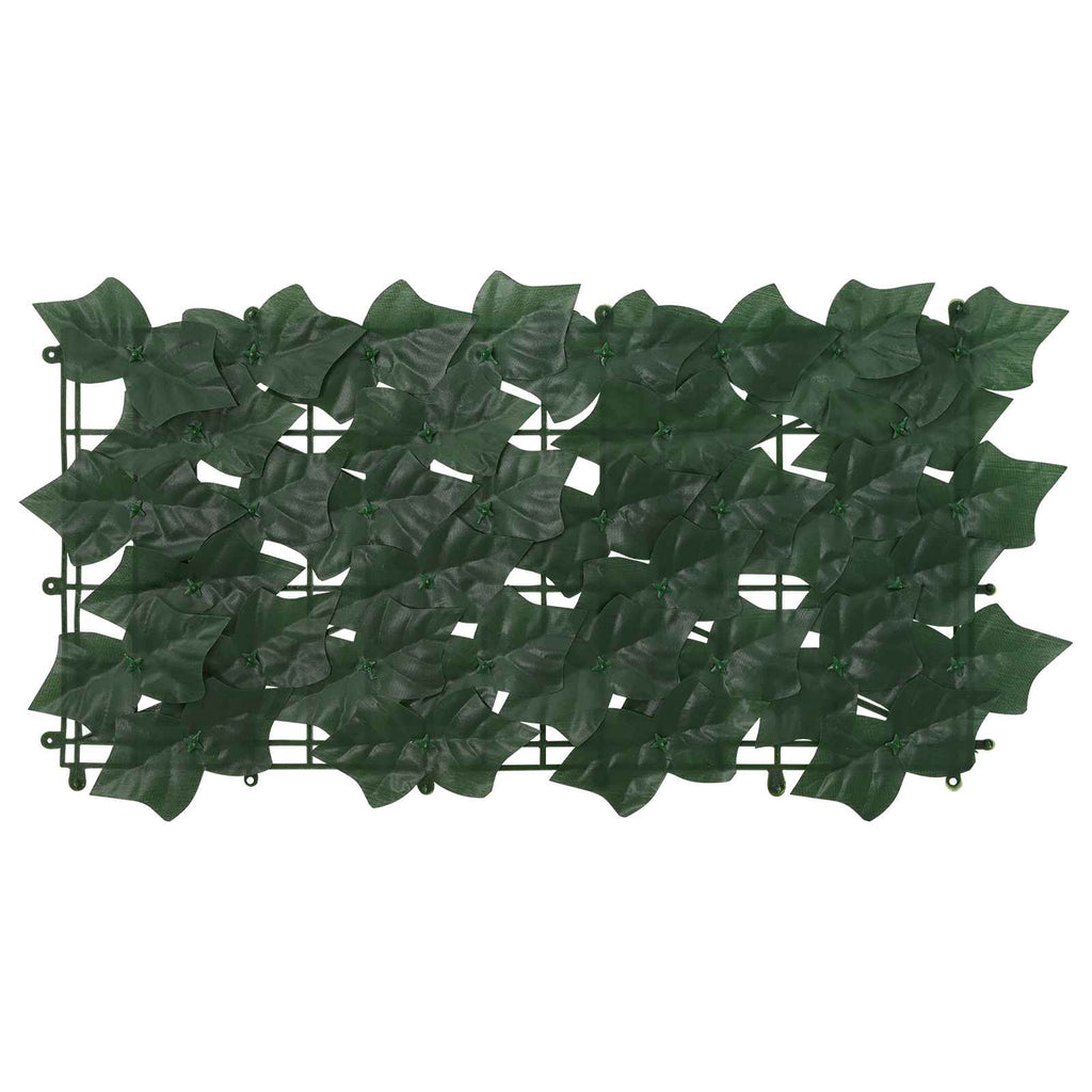 Balkonsichtschutz mit Blättern Dunkelgrün 500 x 150 cm