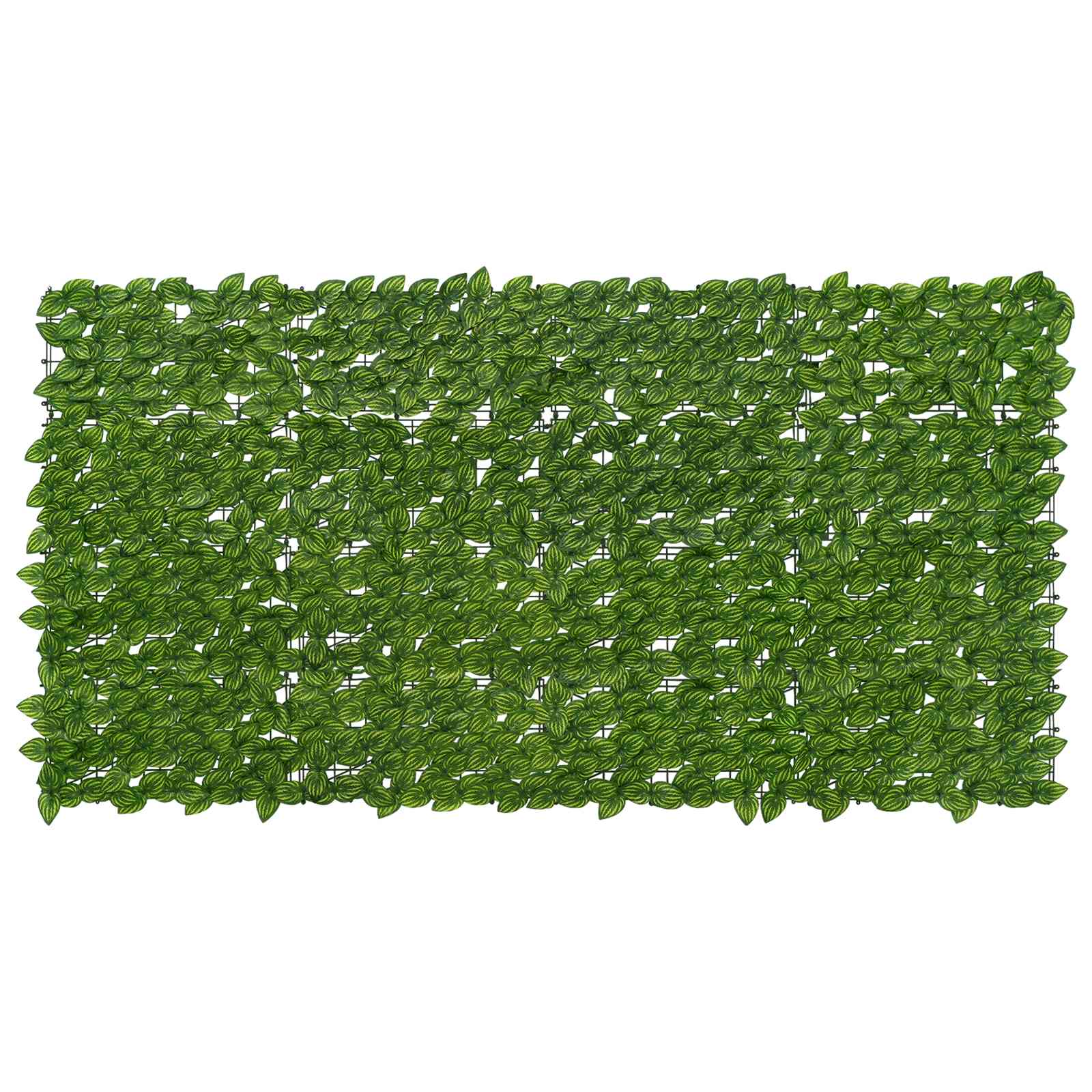Balkonsichtschutz mit Blättern Grün und Gelb 200 x 100 cm