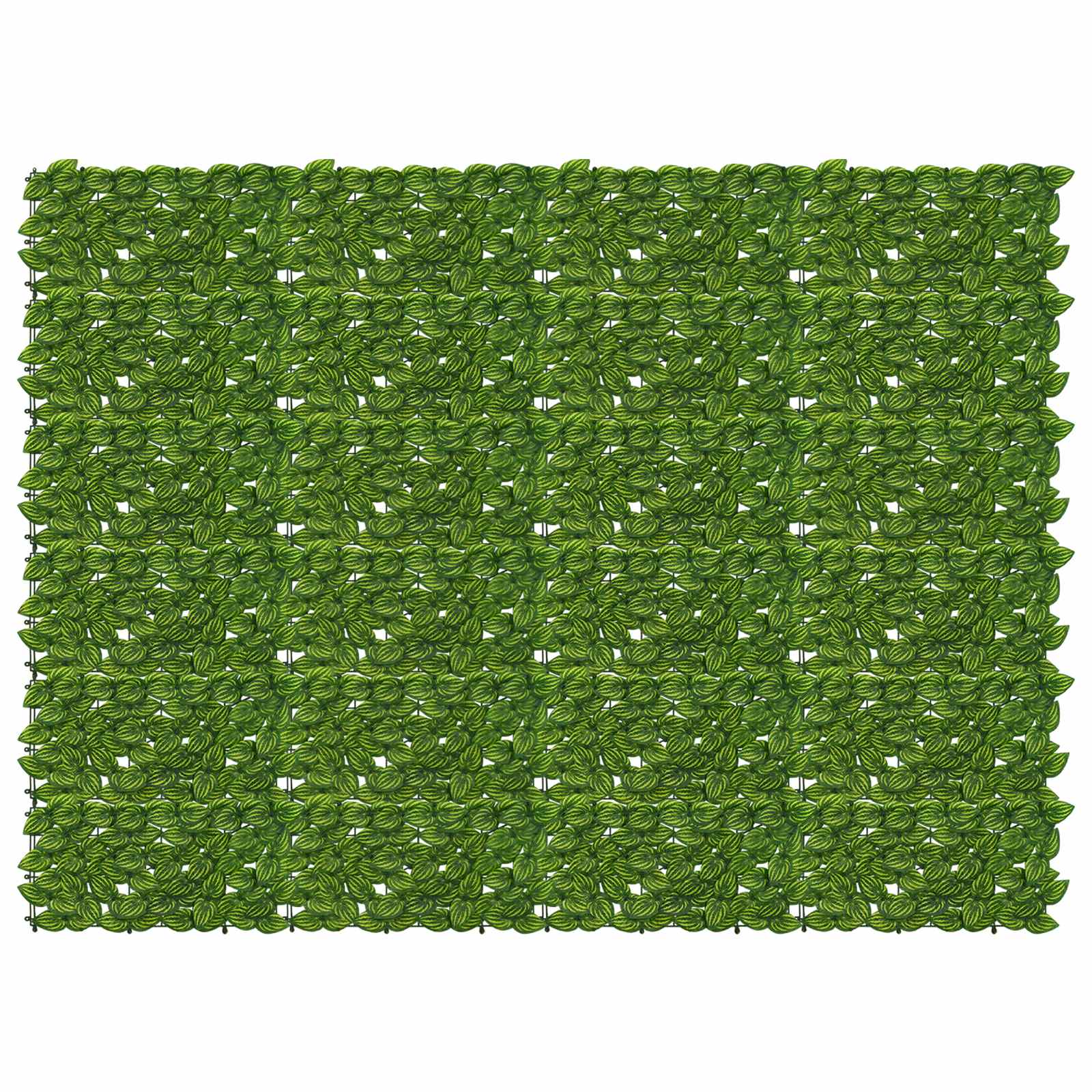 Balkonsichtschutz mit Blättern Grün und Gelb 200 x 150 cm