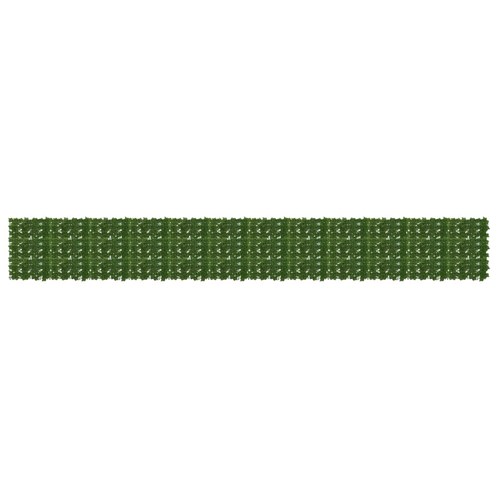 Balkonsichtschutz mit Blättern Grün 600 x 75 cm