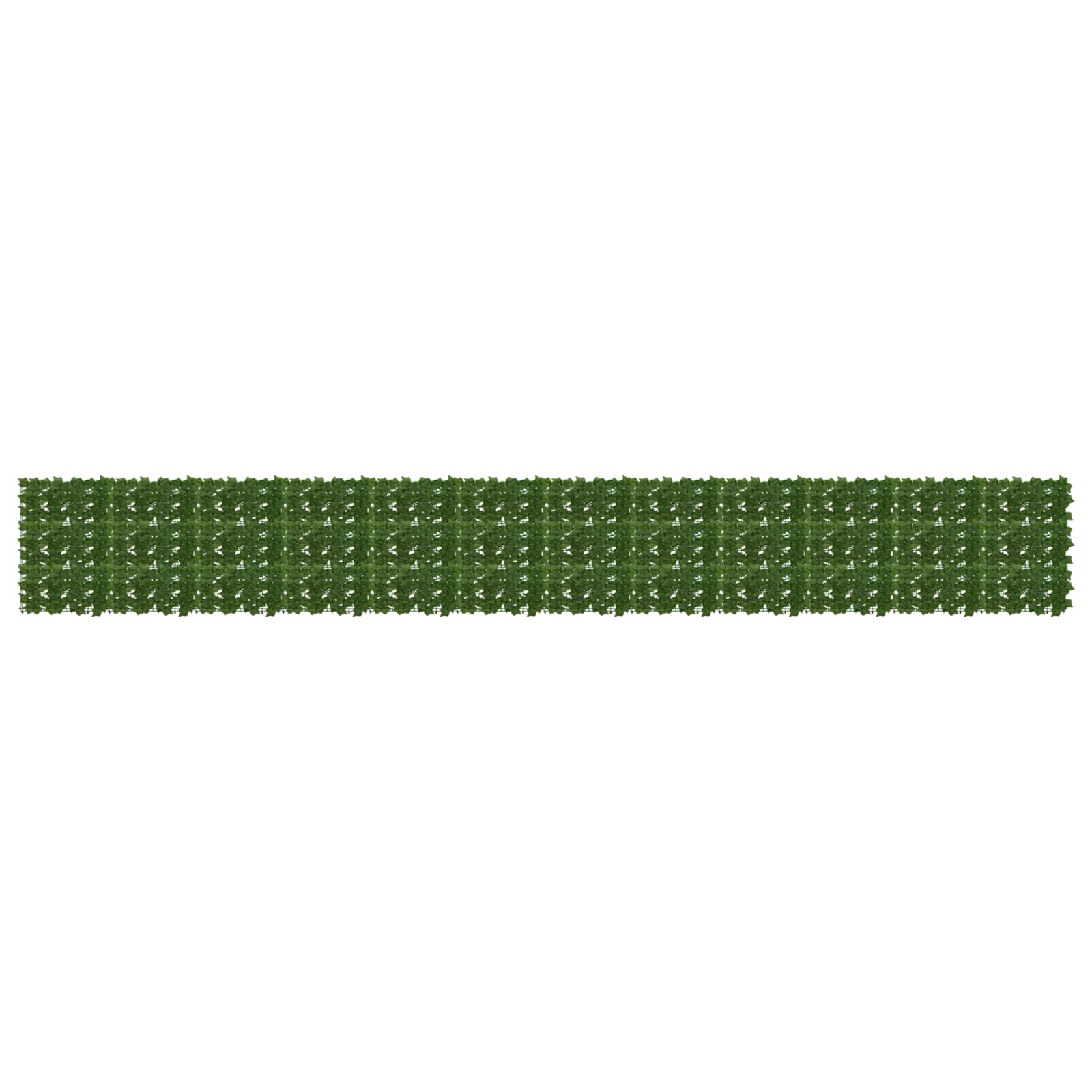 Balkonsichtschutz mit Blättern Grün 600 x 75 cm