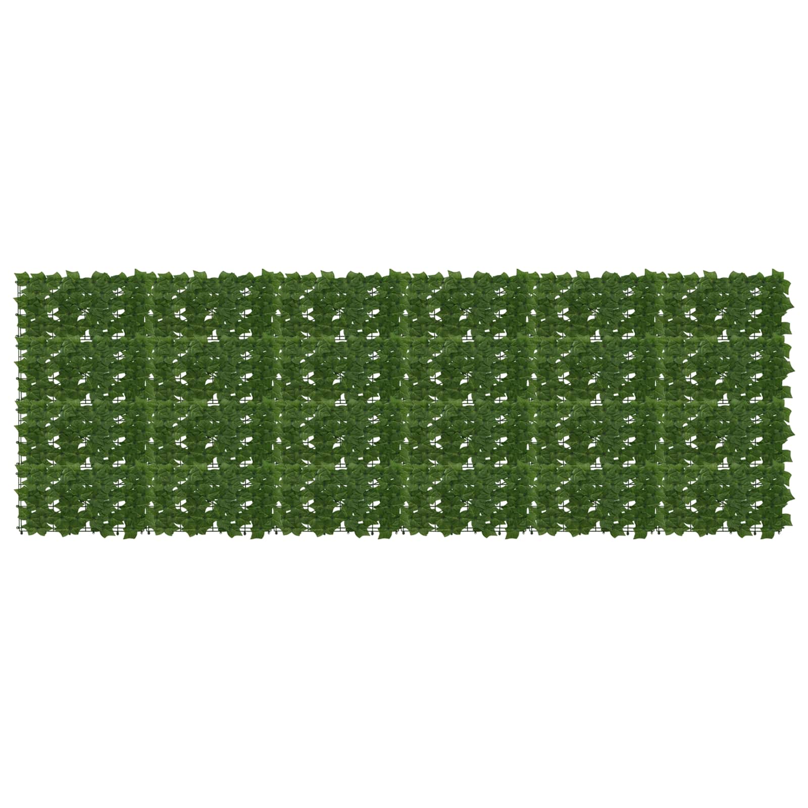 Balkonsichtschutz mit Blättern Grün 300 x 100 cm