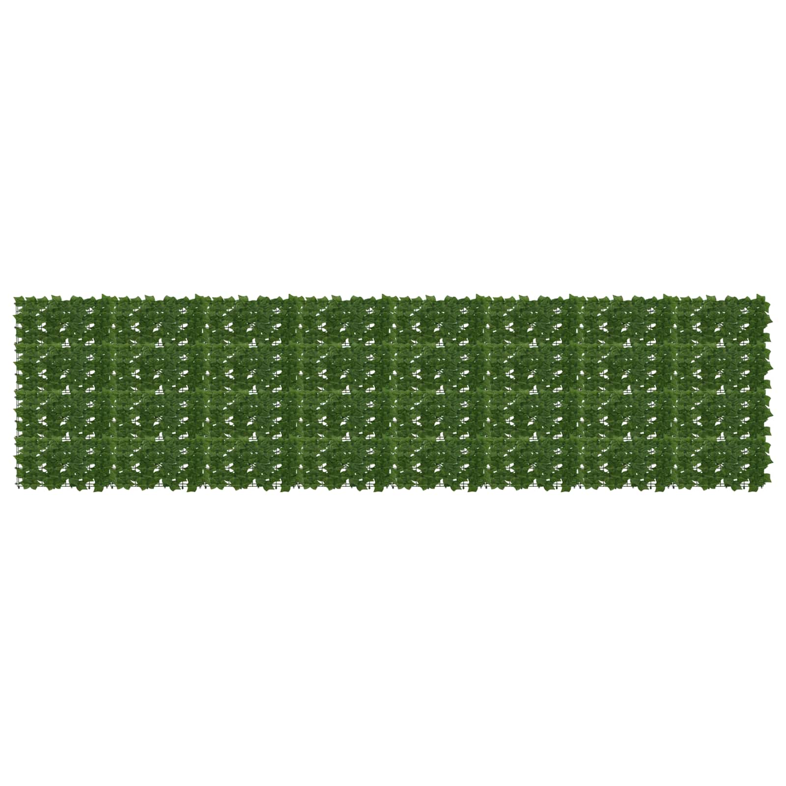 Balkonsichtschutz mit Blättern Grün 400 x 100 cm
