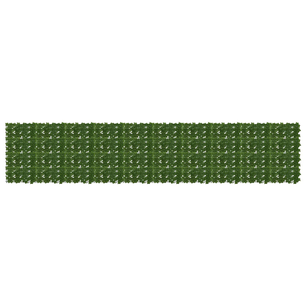 Balkonsichtschutz mit Blättern Grün 500 x 100 cm