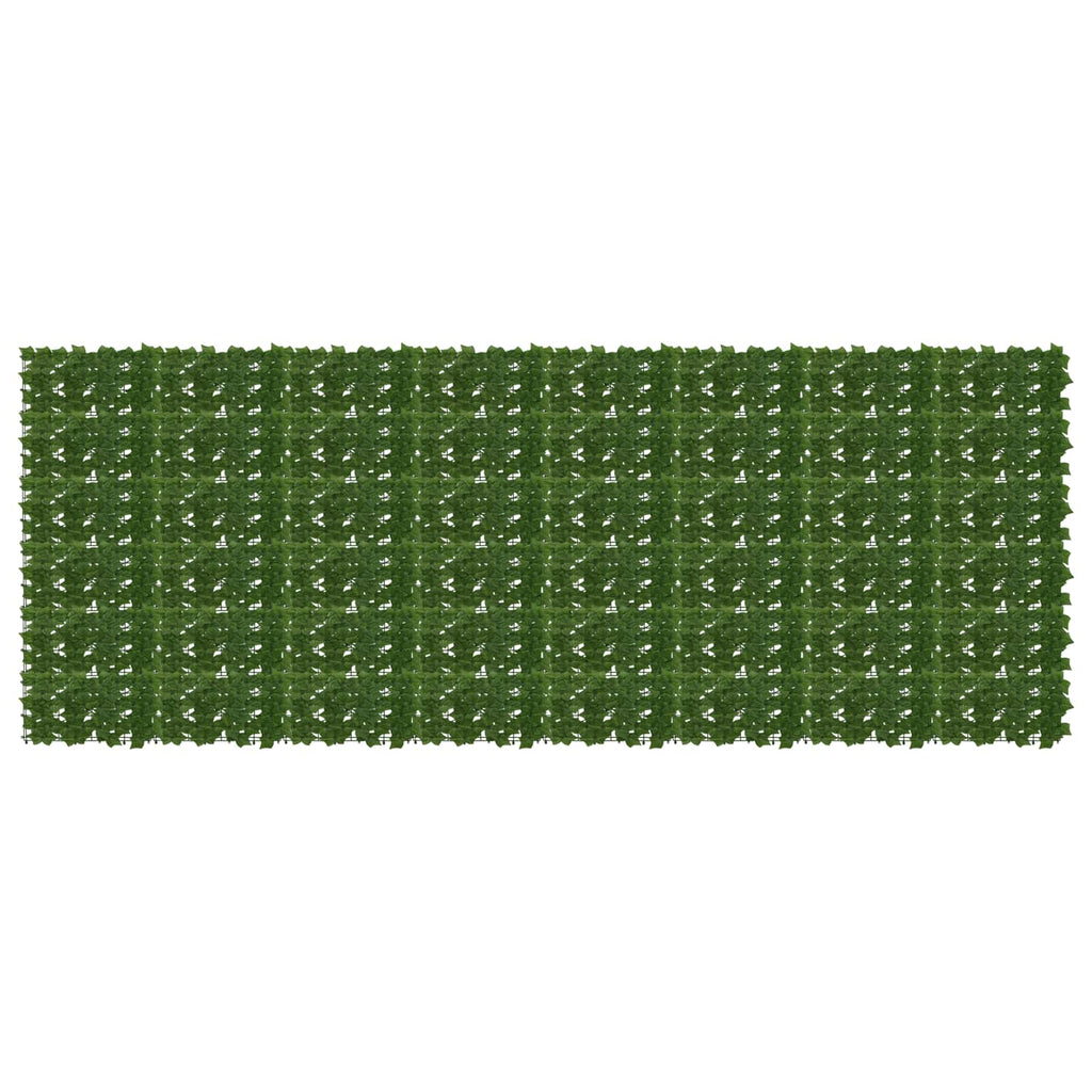 Balkonsichtschutz mit Blättern Grün 400 x 150 cm