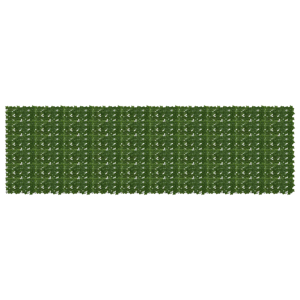 Balkonsichtschutz mit Blättern Grün 500 x 150 cm