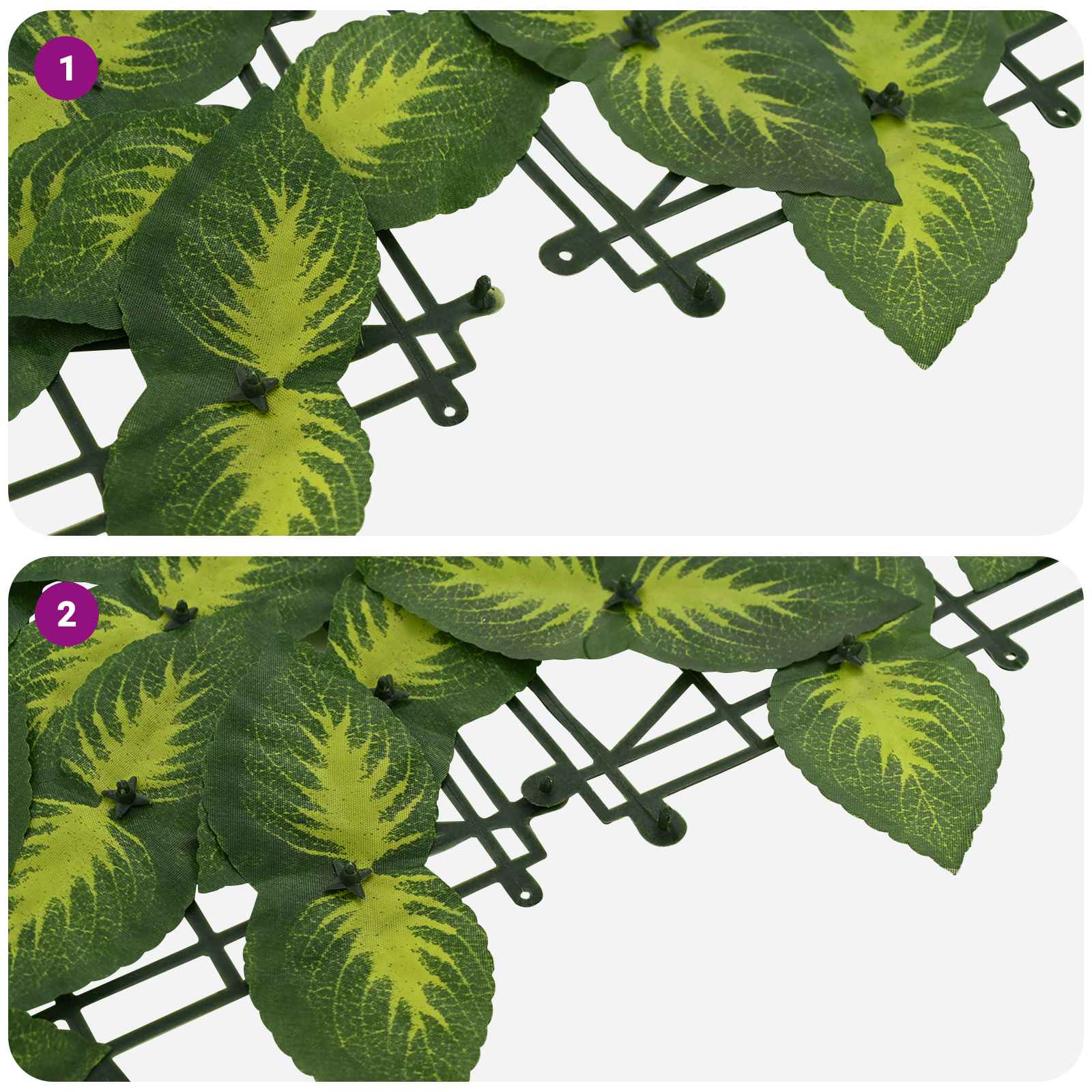 Balkonsichtschutz mit Blättern Grün und Gelb 600 x 150 cm