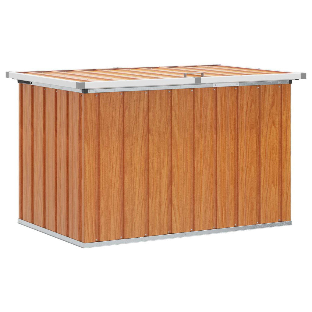 Außenlagerbox Holz 109 x 67 x 65 cm Verzinkter Stahl
