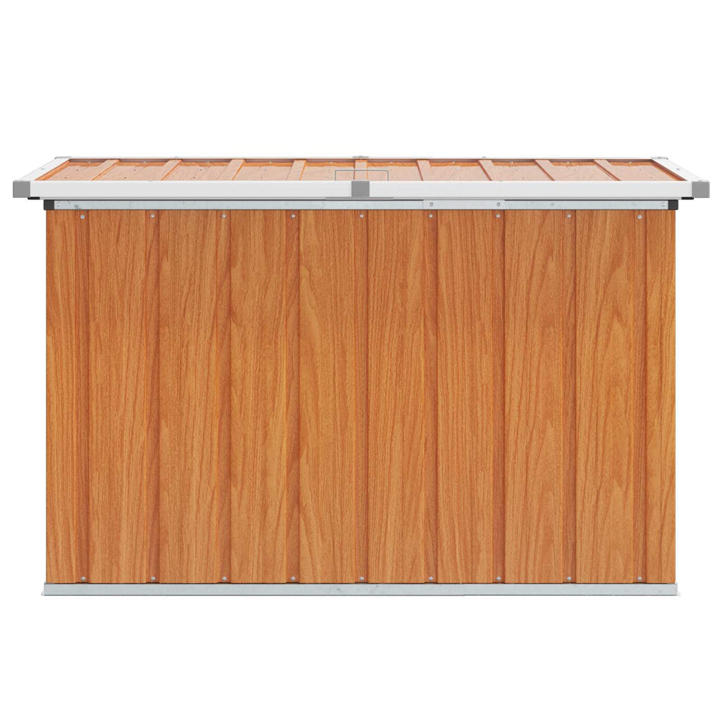 Außenlagerbox Holz 109 x 67 x 65 cm Verzinkter Stahl