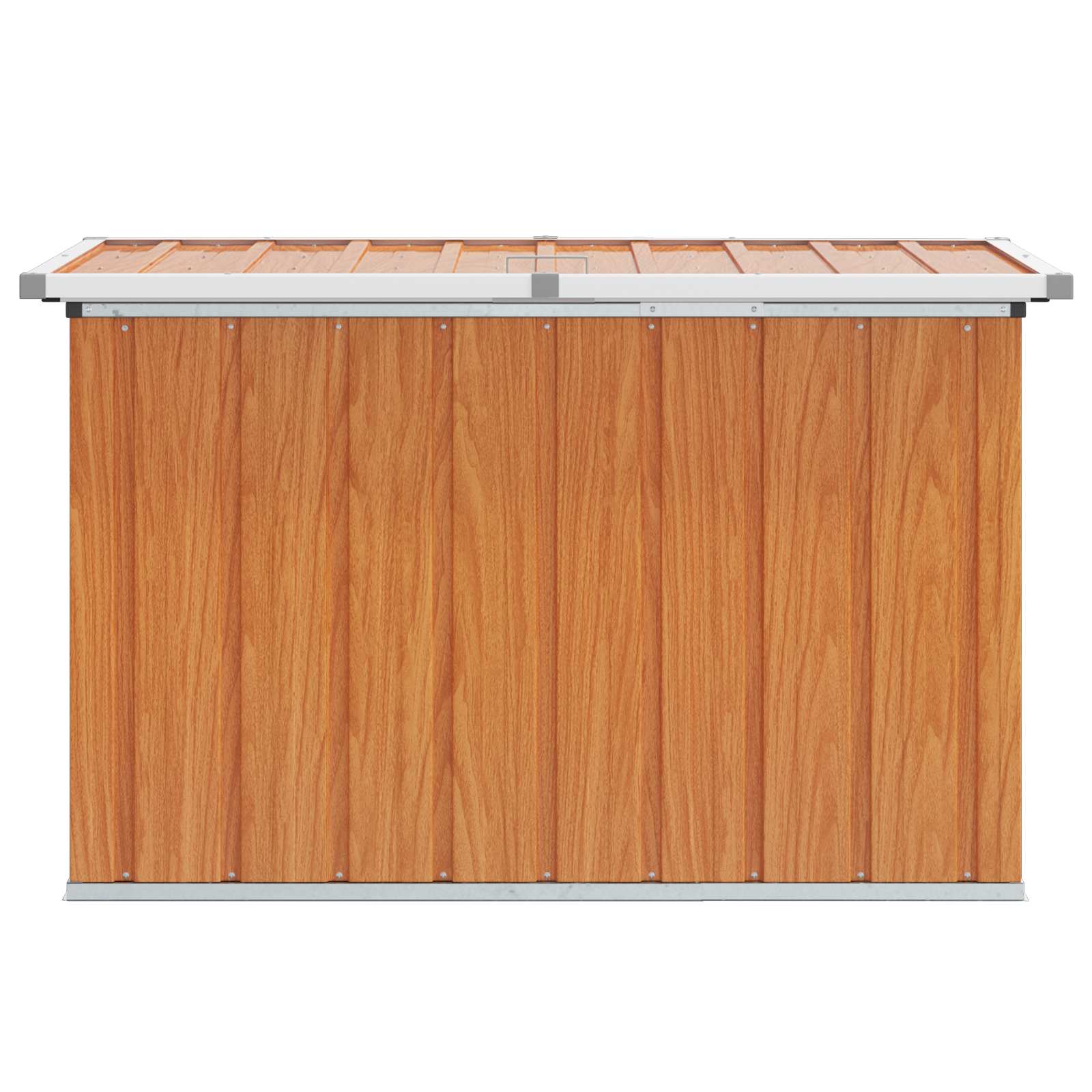 Außenlagerbox Holz 109 x 67 x 65 cm Verzinkter Stahl