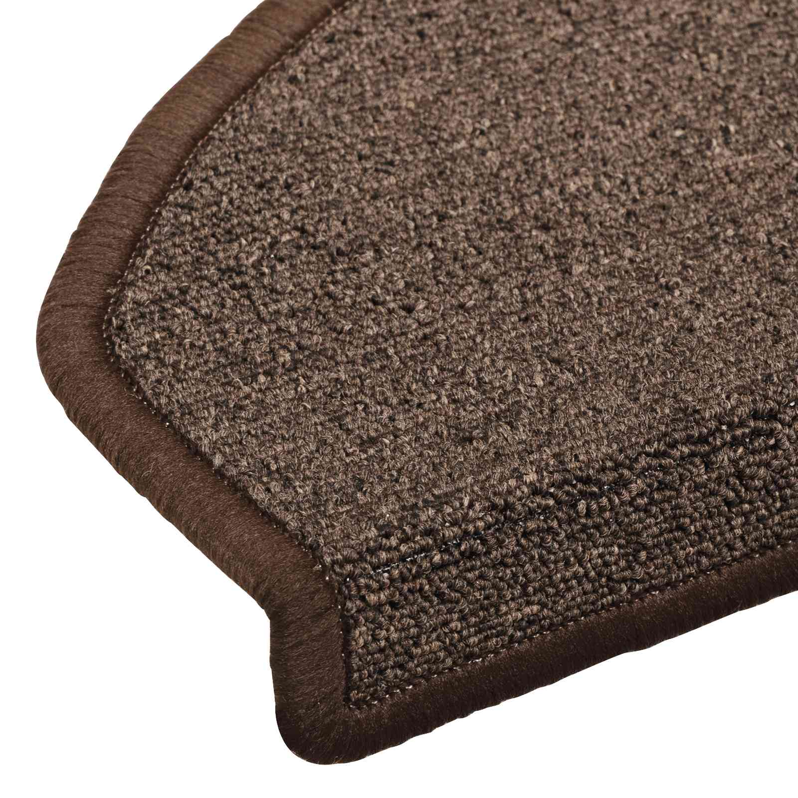 Selbstklebende Treppenschoner Halbkreis 15 pcs Kaffeebraun