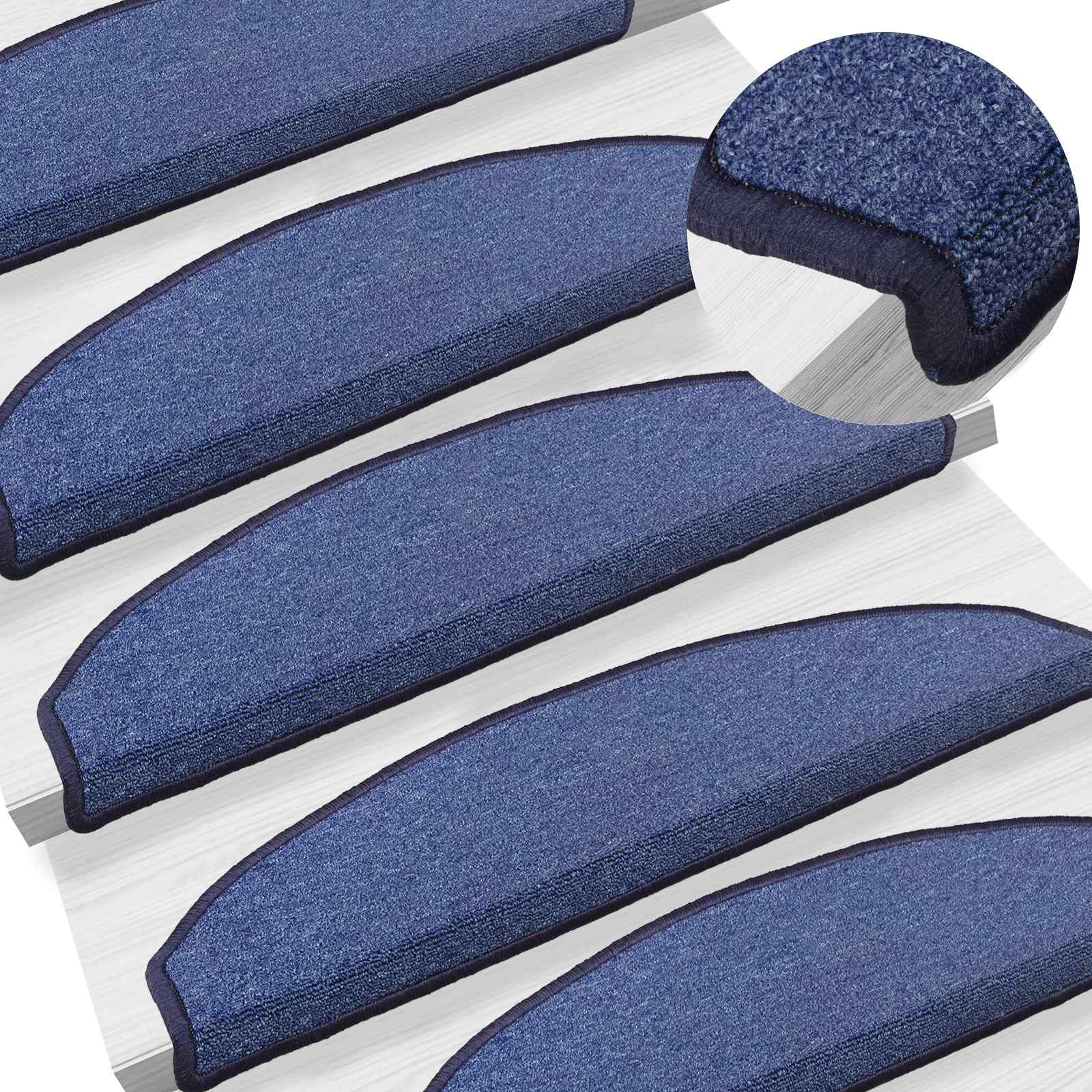 Selbstklebende Treppenschoner 15 pcs Blau 80 x 24,5 x 3,5 cm