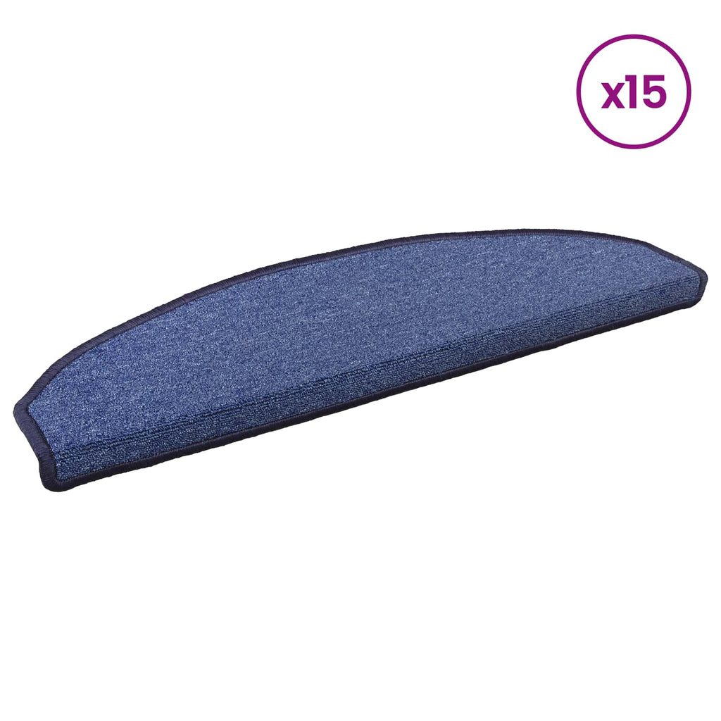 Selbstklebende Treppenschoner 15 pcs Blau 80 x 24,5 x 3,5 cm