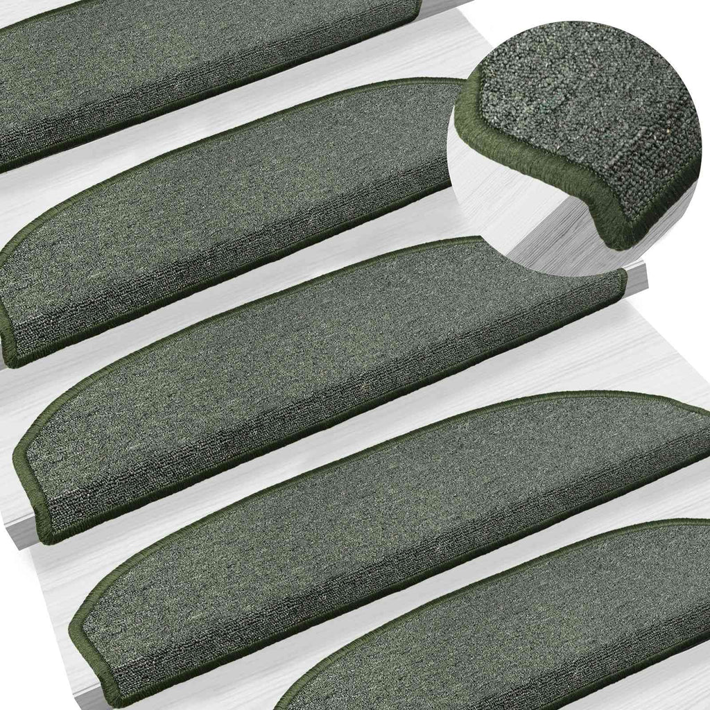 Selbstklebende Treppenschoner Halbkreis 15 pcs Dunkelgrün