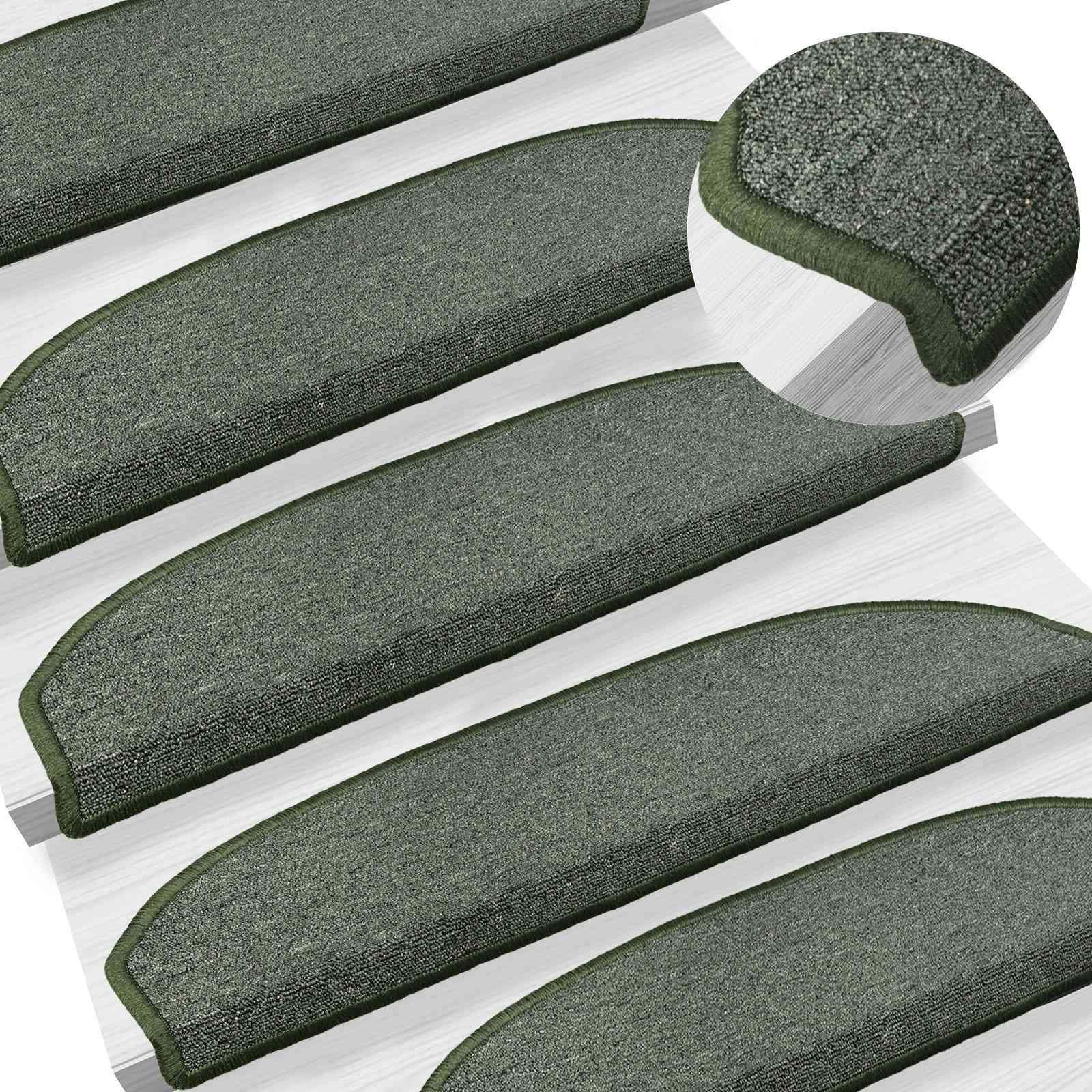 Selbstklebende Treppenschoner Halbkreis 15 pcs Dunkelgrün
