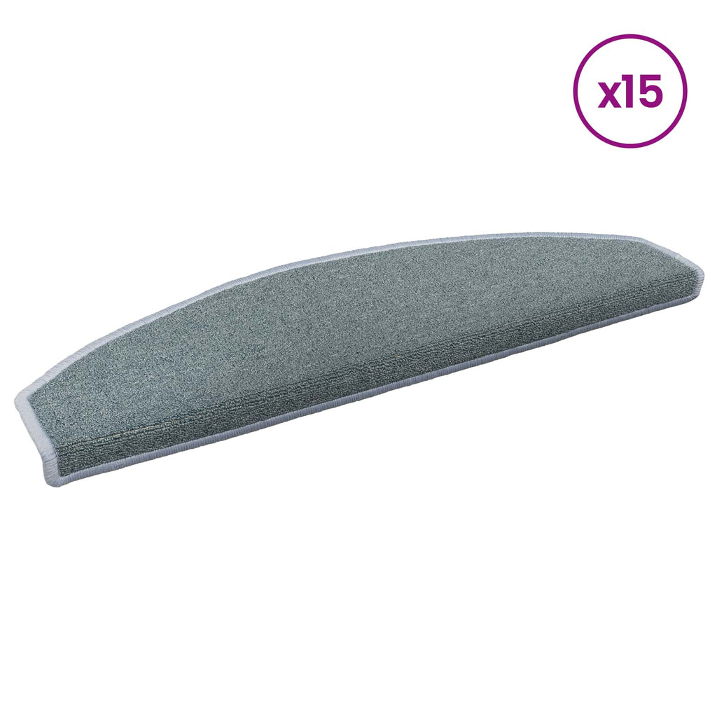 Selbstklebende Treppenschoner Halbkreis 15 pcs Meeresblau