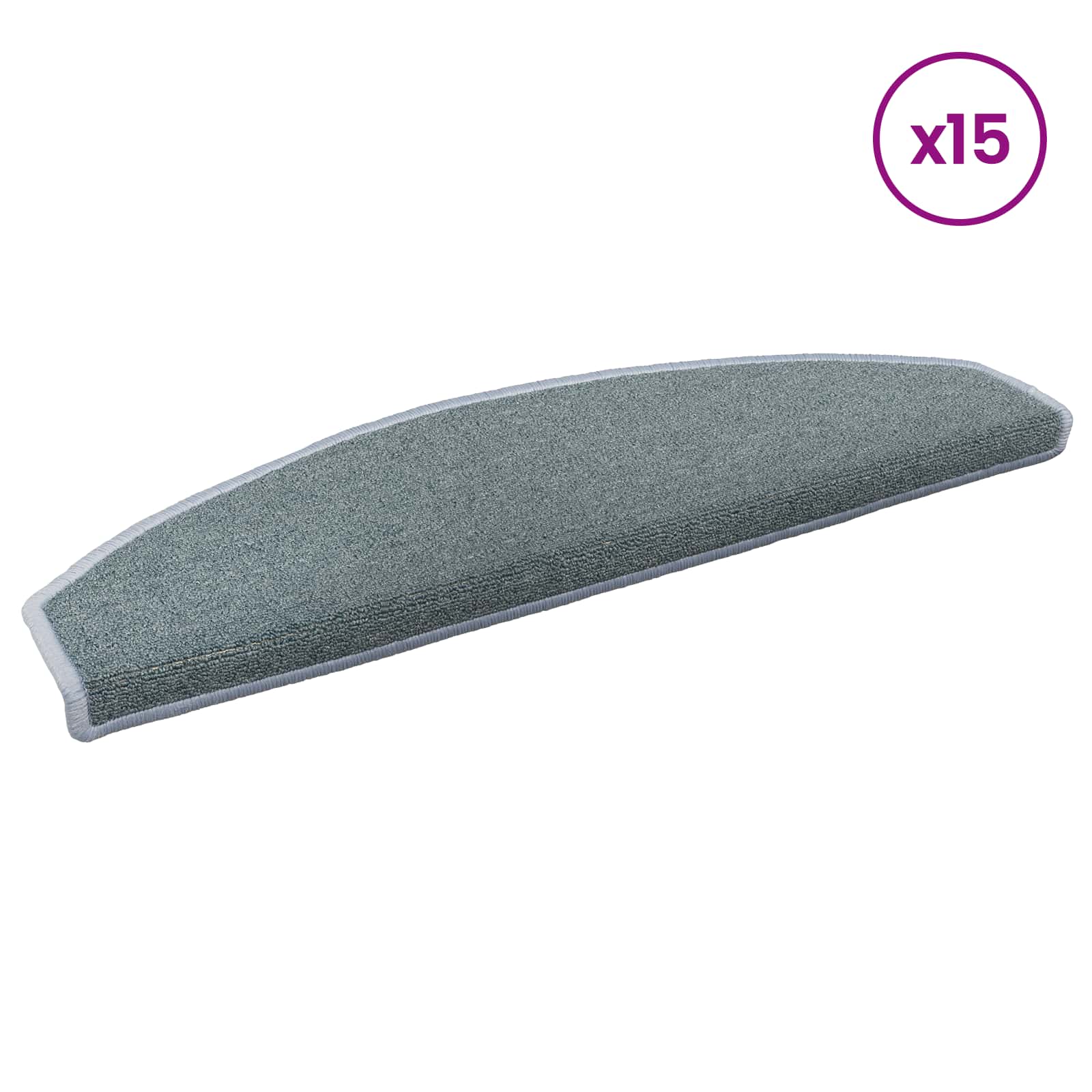 Selbstklebende Treppenschoner Halbkreis 15 pcs Meeresblau