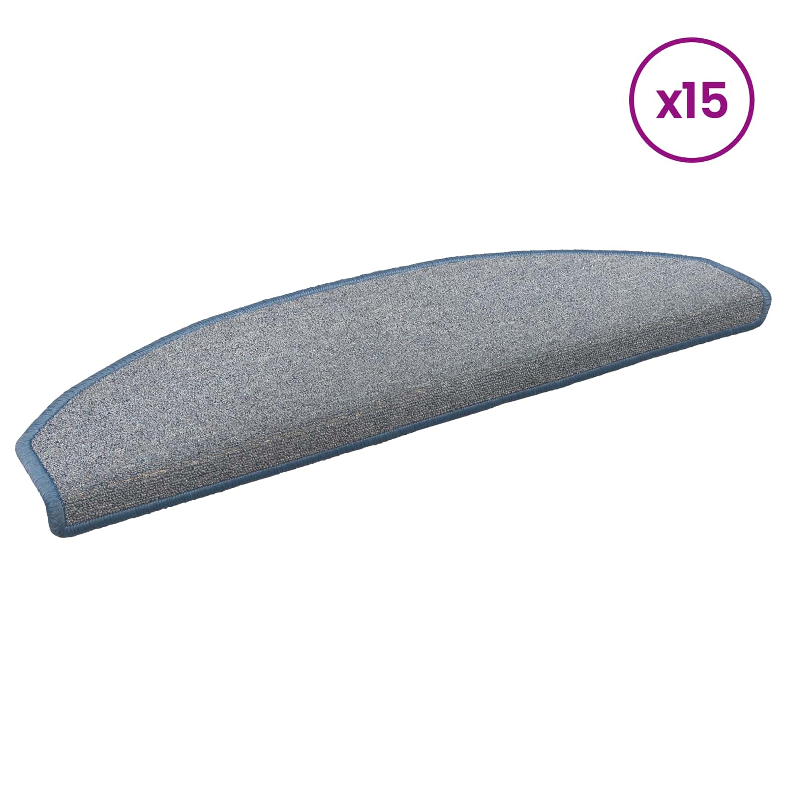 Selbstklebende Treppenschoner 15 pcs Hellgrau und Blau