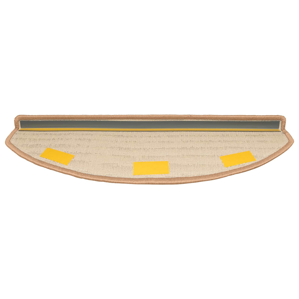 Selbstklebende Treppenschoner 15 pcs Beige 80 x 24,5 x 3,5 cm