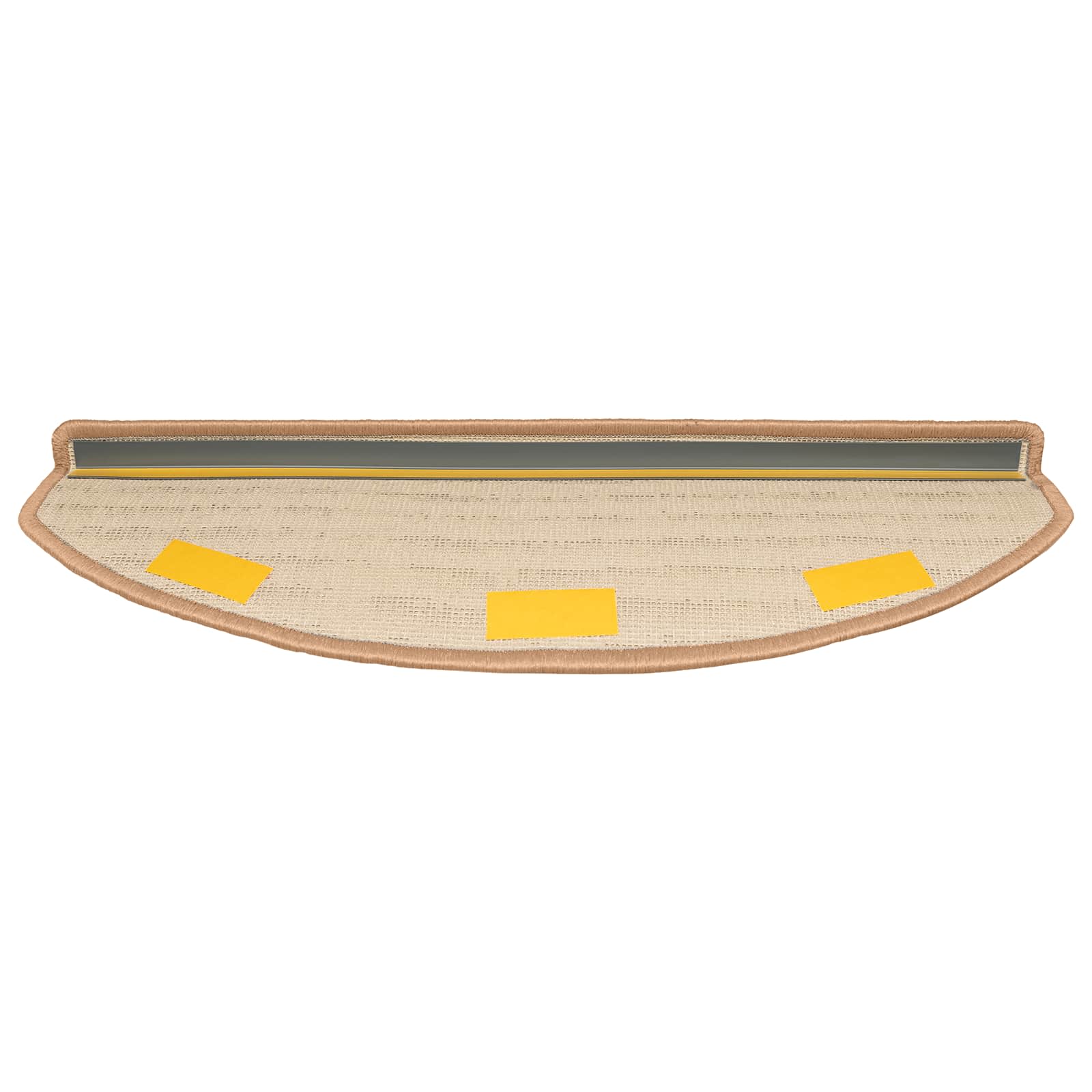 Selbstklebende Treppenschoner 15 pcs Beige 80 x 24,5 x 3,5 cm