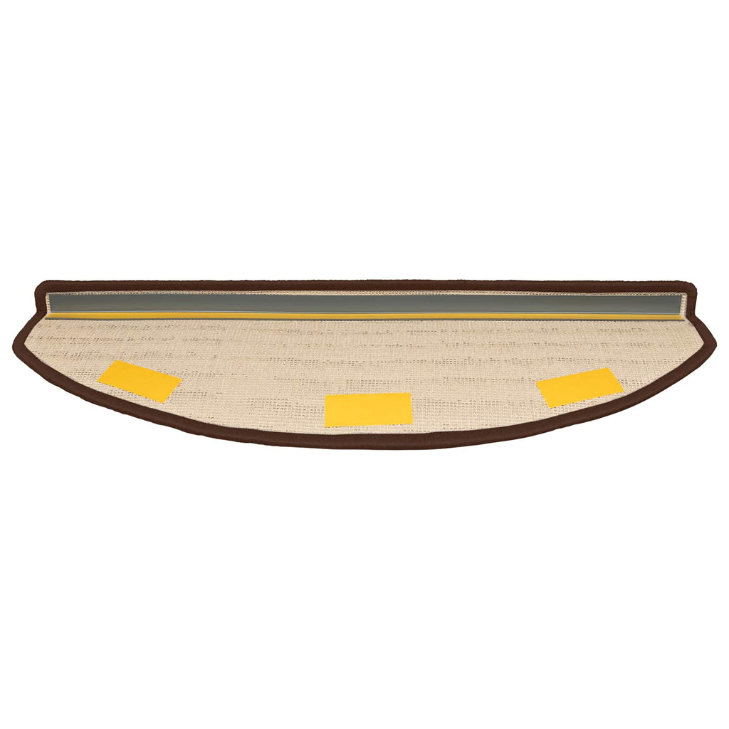Selbstklebende Treppenschoner 15 pcs Braun 80 x 24,5 x 3,5 cm