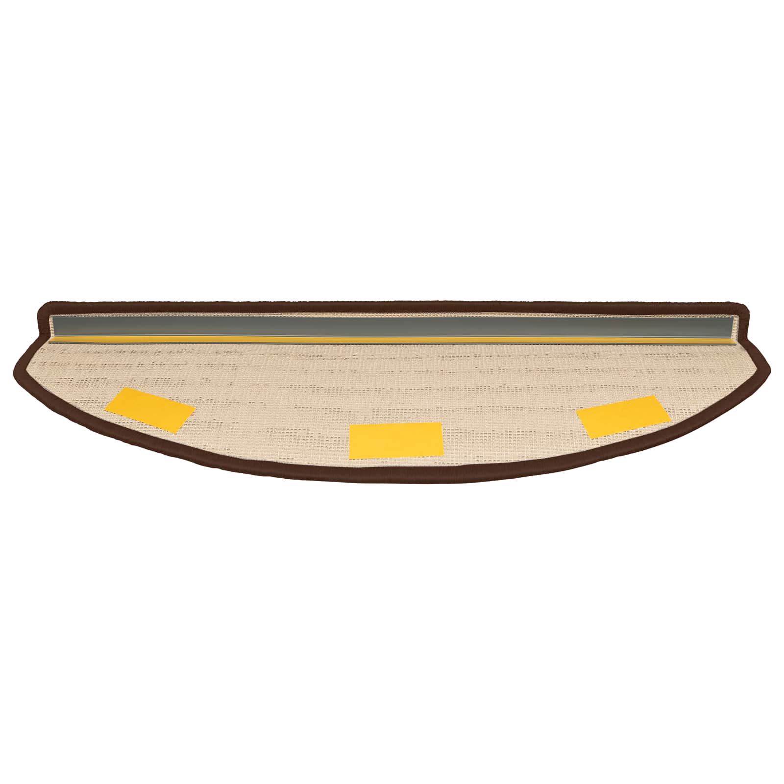 Selbstklebende Treppenschoner 15 pcs Braun 80 x 24,5 x 3,5 cm