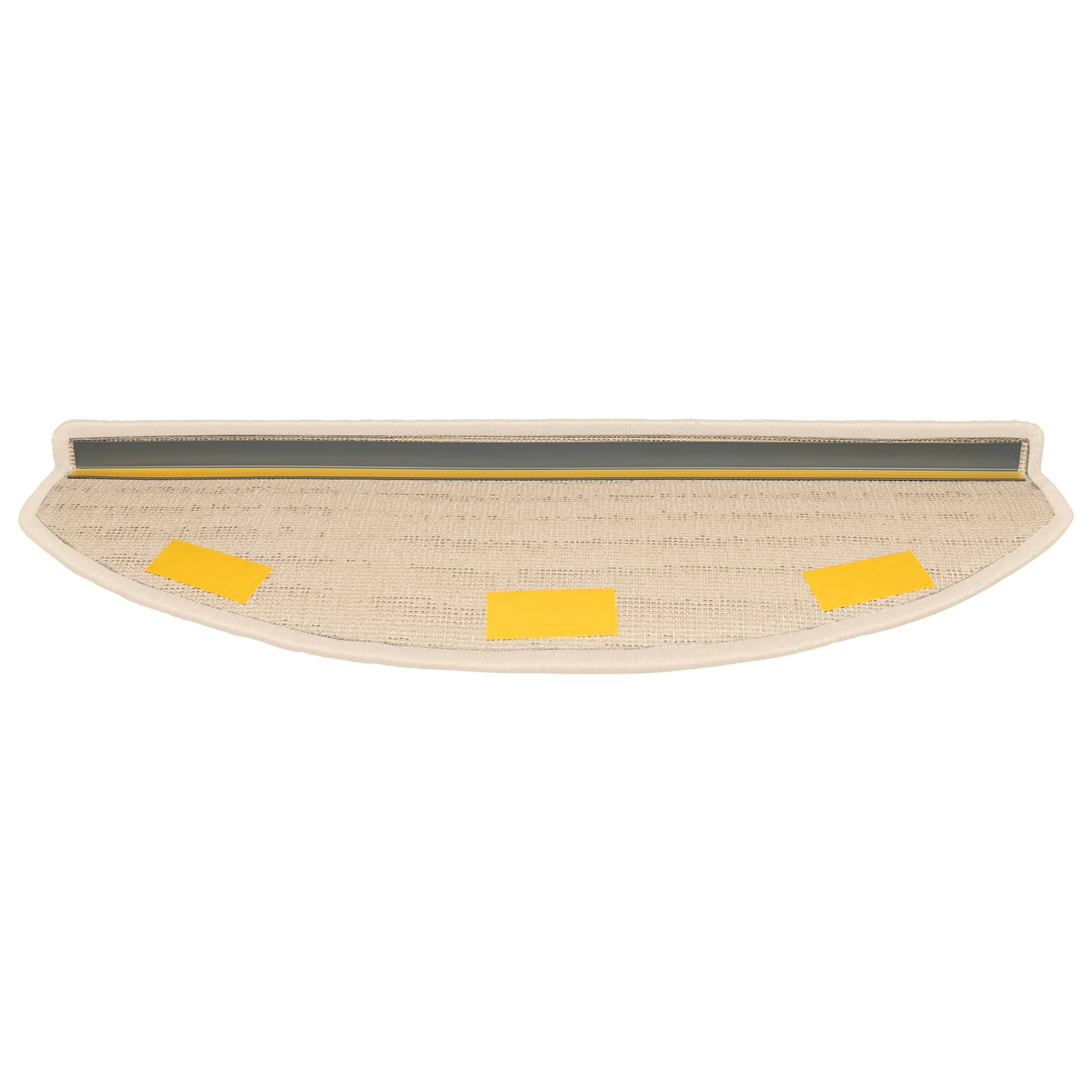 Selbstklebende Treppenschoner 15 pcs Weiß 80 x 24,5 x 3,5 cm