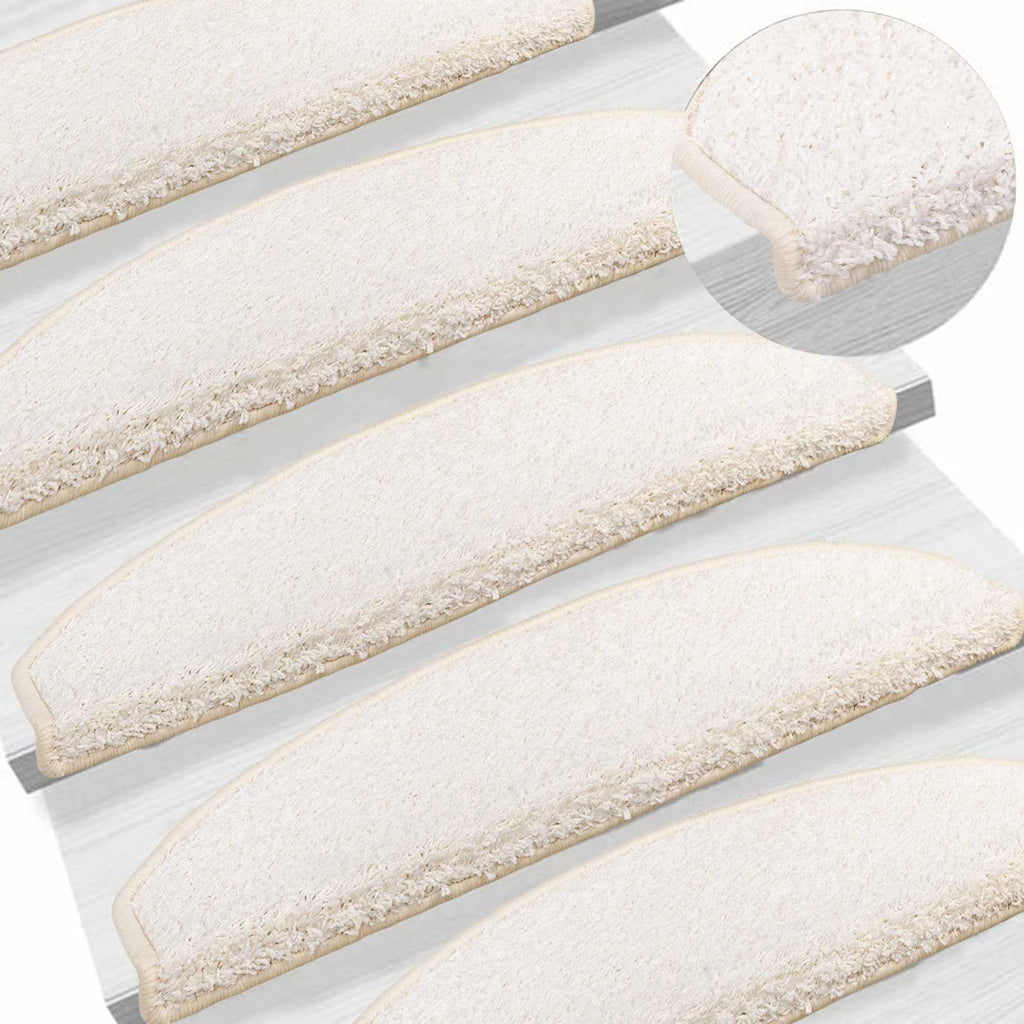 Selbstklebende Treppenschoner 15 pcs Weiß 80 x 24,5 x 3,5 cm