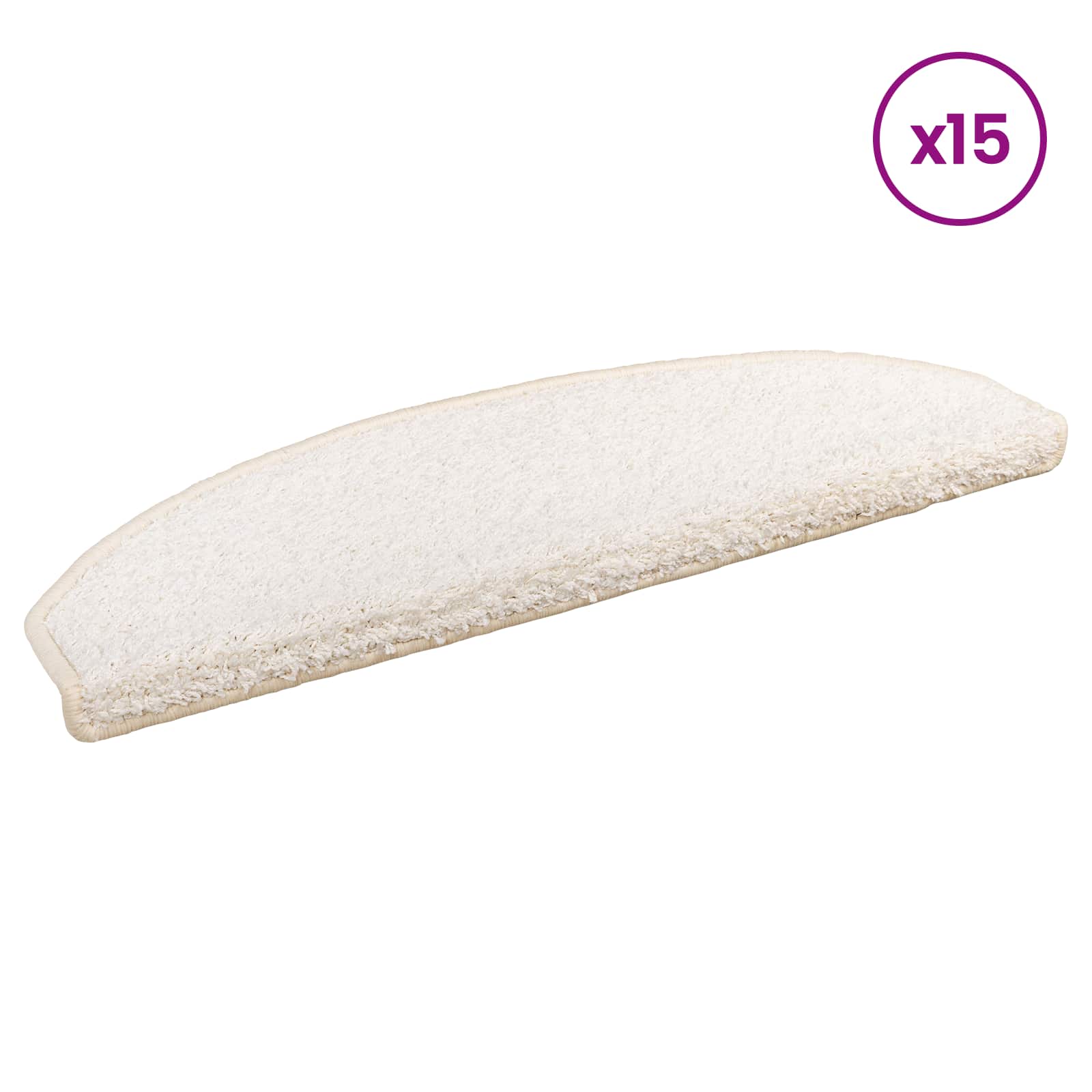 Selbstklebende Treppenschoner 15 pcs Weiß 80 x 24,5 x 3,5 cm