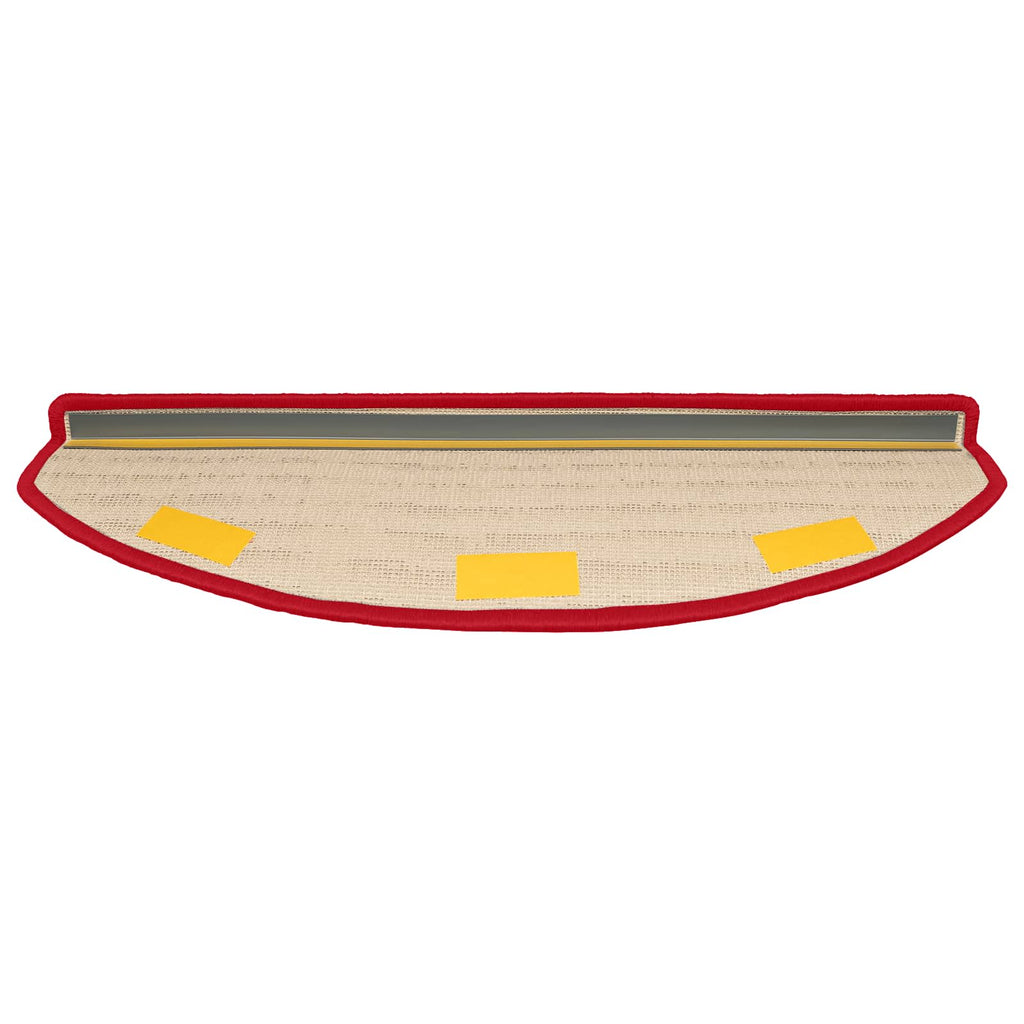 Selbstklebende Treppenschoner 15 pcs Rot 80 x 24,5 x 3,5 cm