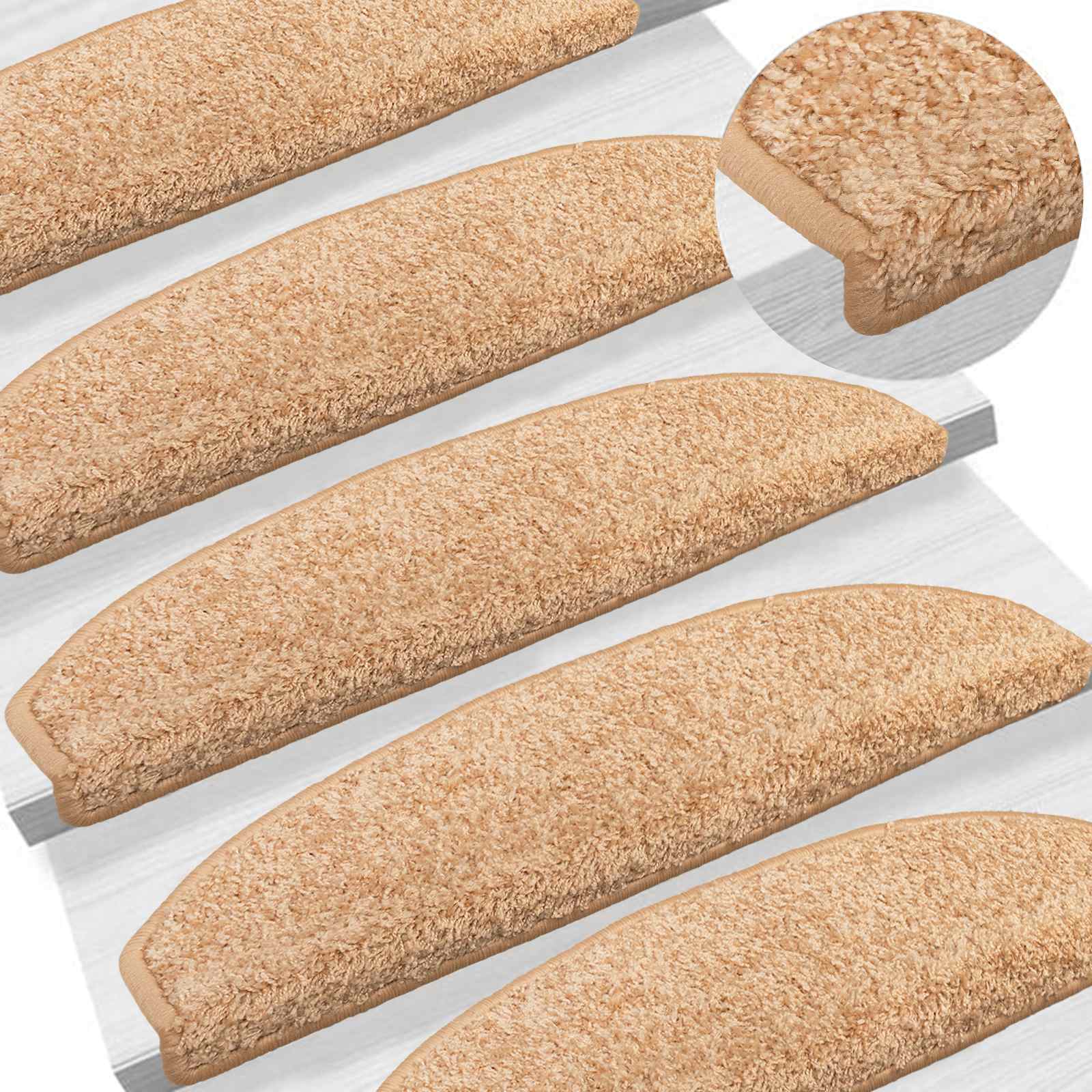Selbstklebende Treppenschoner 15 pcs Gold 80 x 24,5 x 3,5 cm
