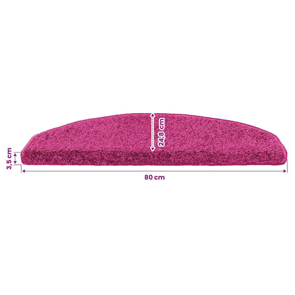 Selbstklebende Treppenschoner 15 pcs Rosa 80 x 24,5 x 3,5 cm