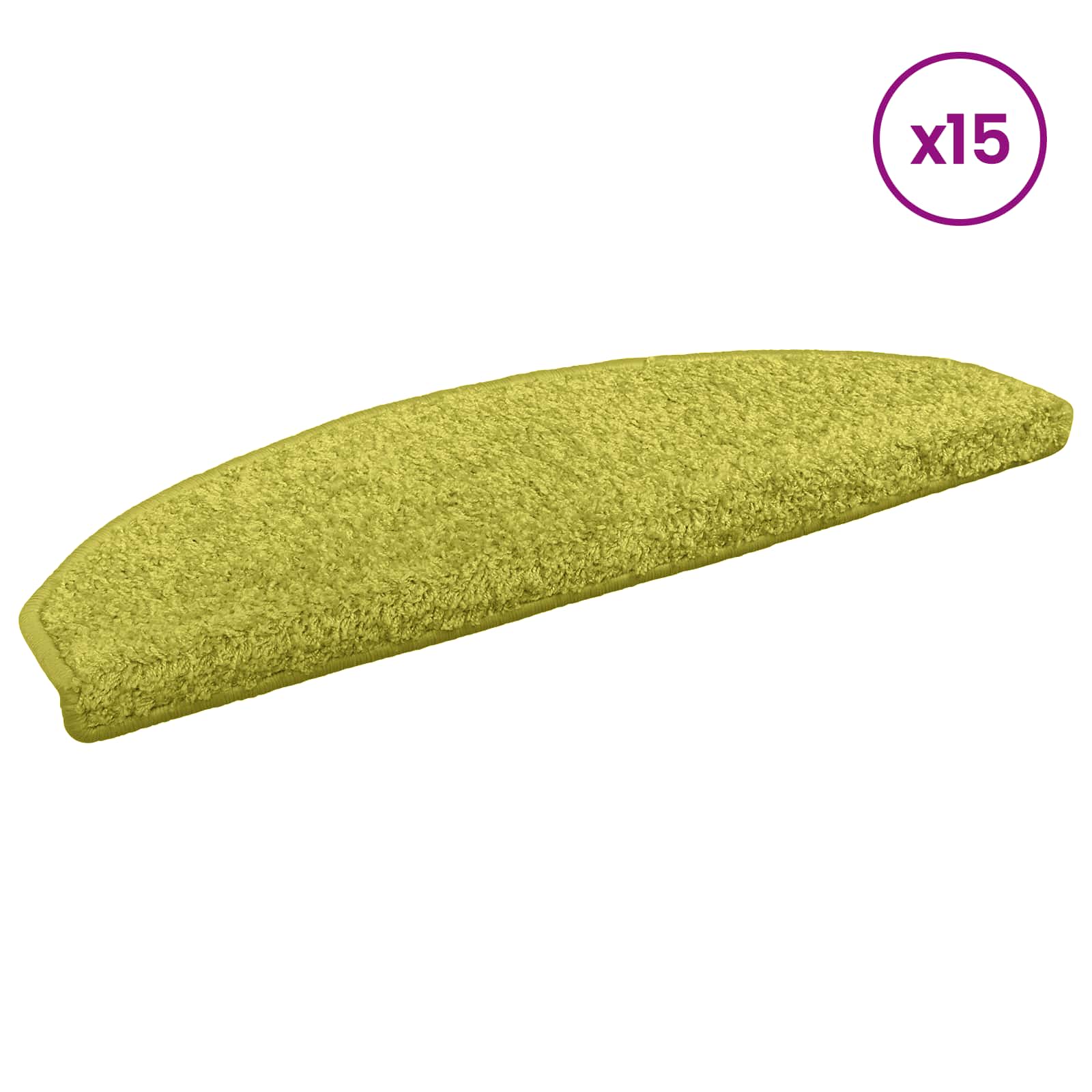 Selbstklebende Treppenschoner 15 pcs Grün 80 x 24,5 x 3,5 cm