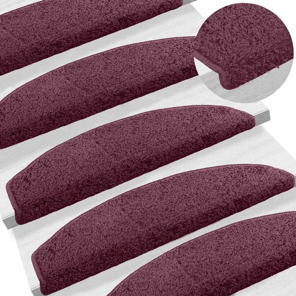 Selbstklebende Treppenschoner Halbkreis 15 pcs Dunkel Lila
