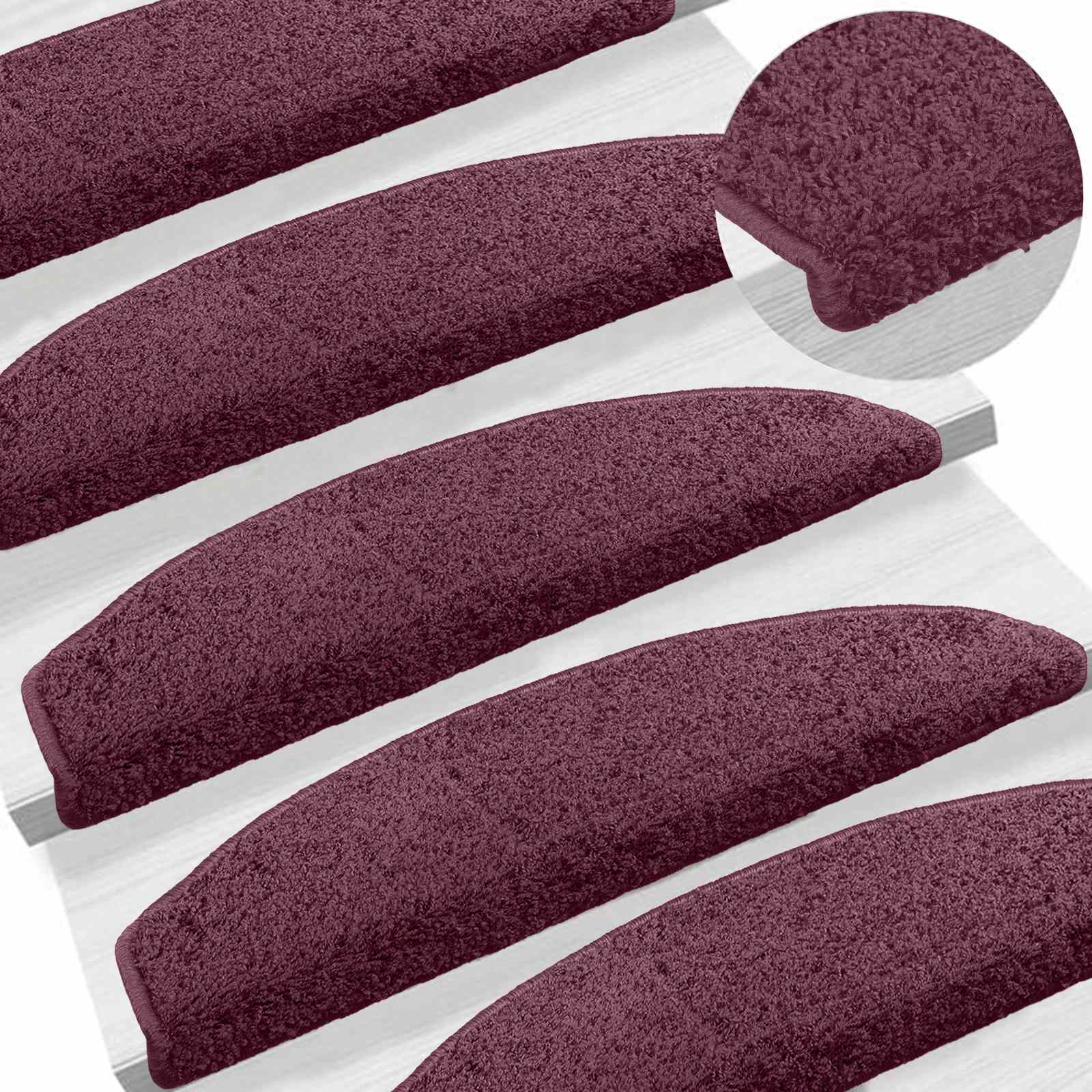 Selbstklebende Treppenschoner Halbkreis 15 pcs Dunkel Lila
