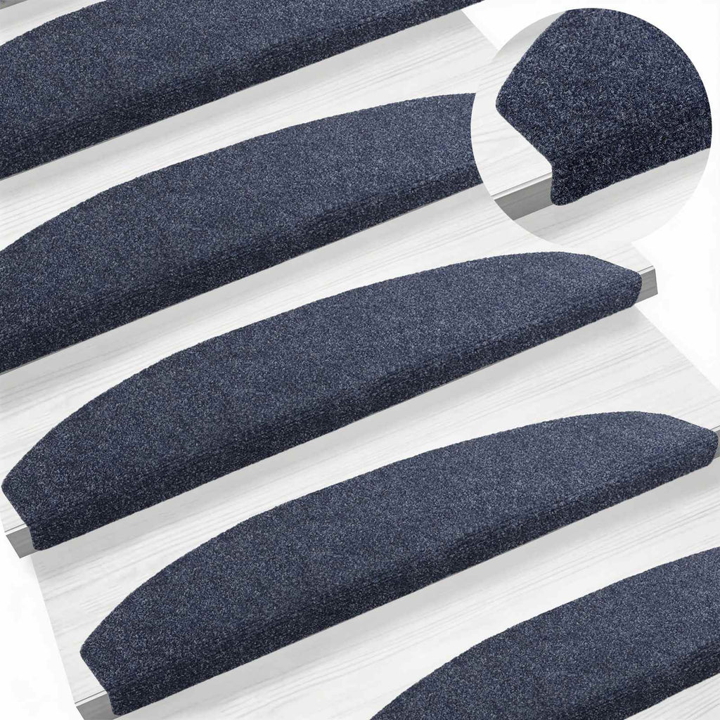 Selbstklebende Treppenschoner 15 pcs Blau 80 x 24,5 x 3,5 cm
