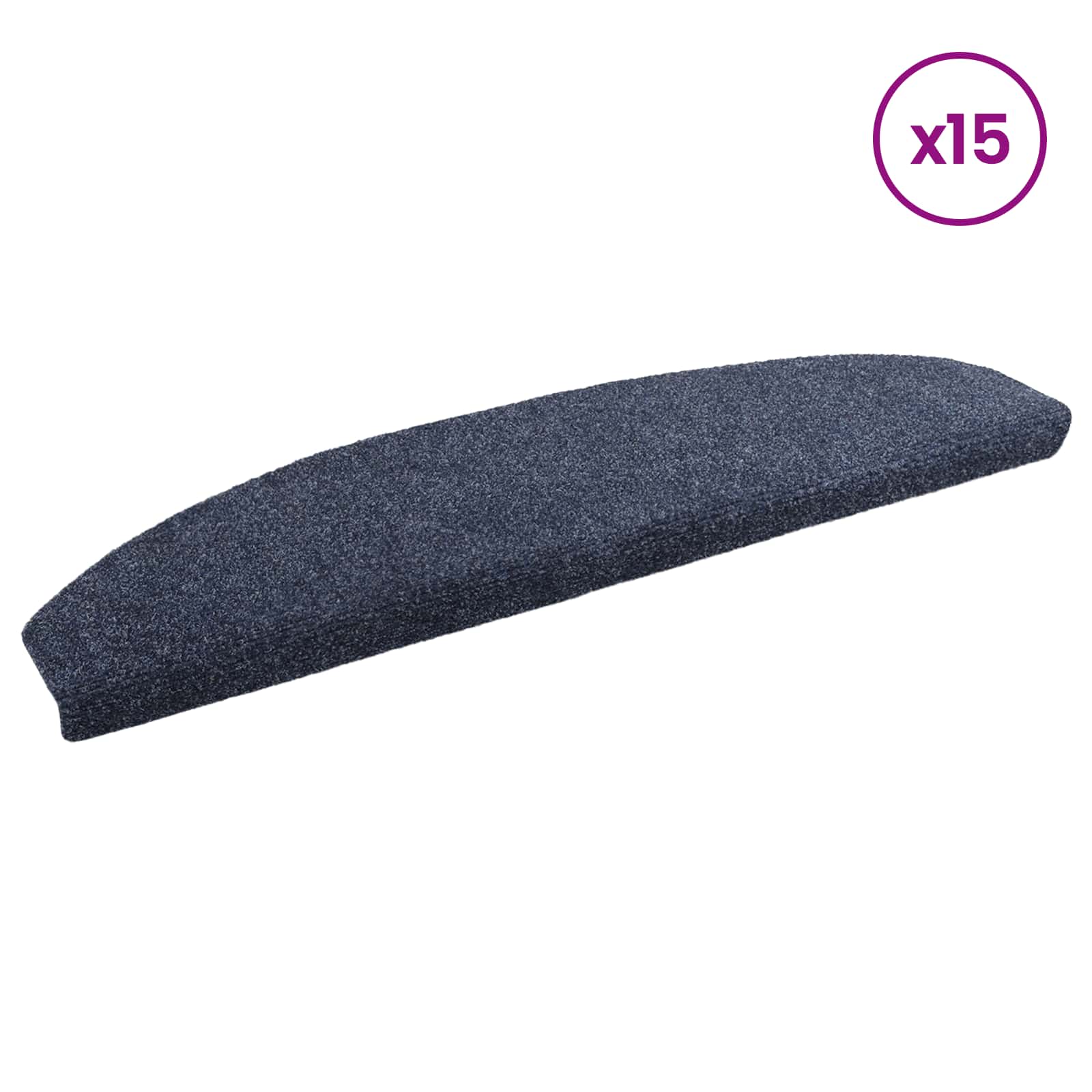 Selbstklebende Treppenschoner 15 pcs Blau 80 x 24,5 x 3,5 cm