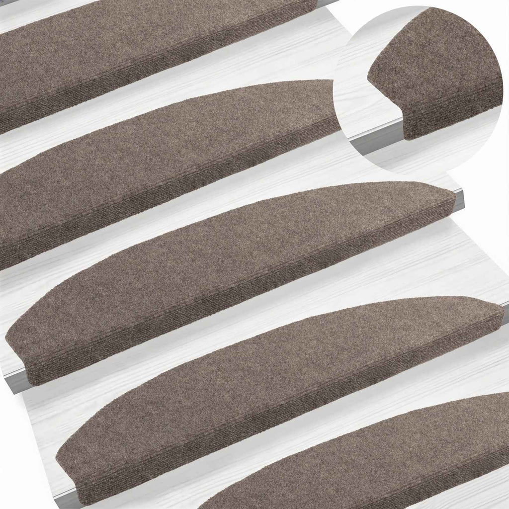Selbstklebende Treppenschoner 15 pcs Mokka 80 x 24,5 x 3,5 cm