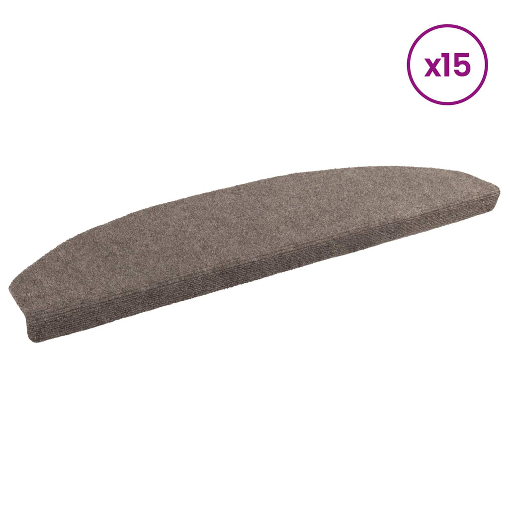 Selbstklebende Treppenschoner 15 pcs Mokka 80 x 24,5 x 3,5 cm