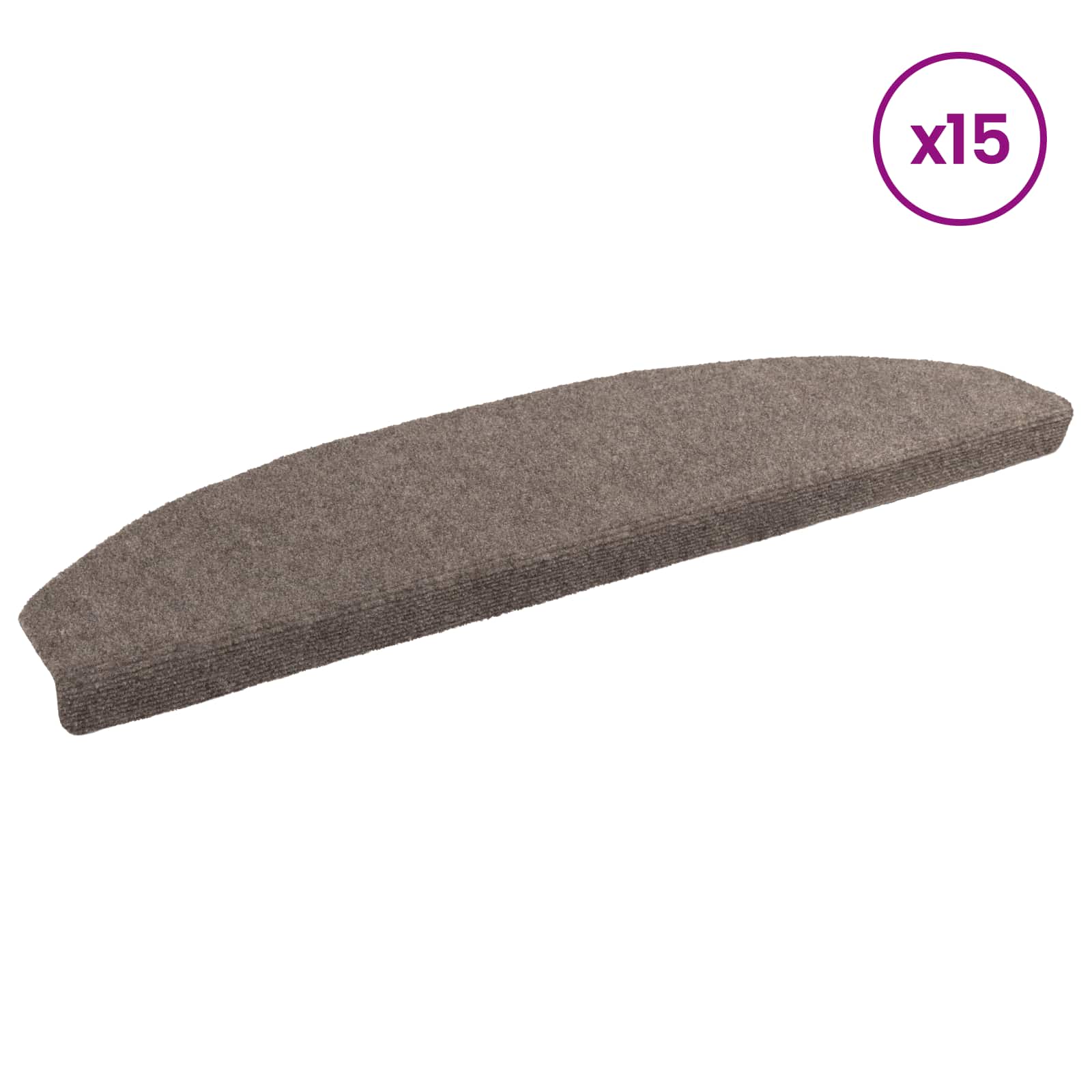 Selbstklebende Treppenschoner 15 pcs Mokka 80 x 24,5 x 3,5 cm