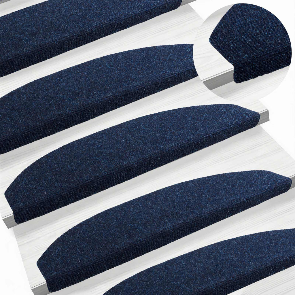 Selbstklebende Treppenschoner Halbkreis 15 pcs Marineblau
