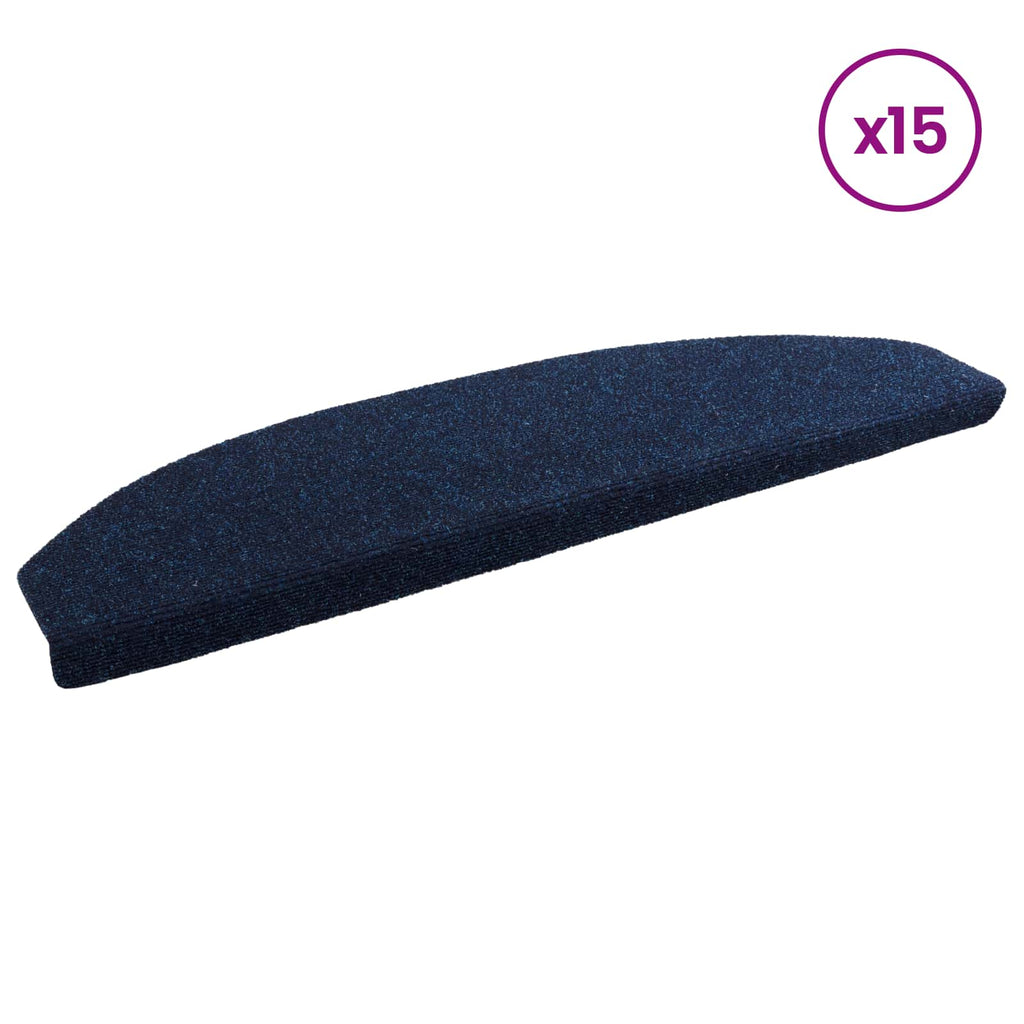Selbstklebende Treppenschoner Halbkreis 15 pcs Marineblau
