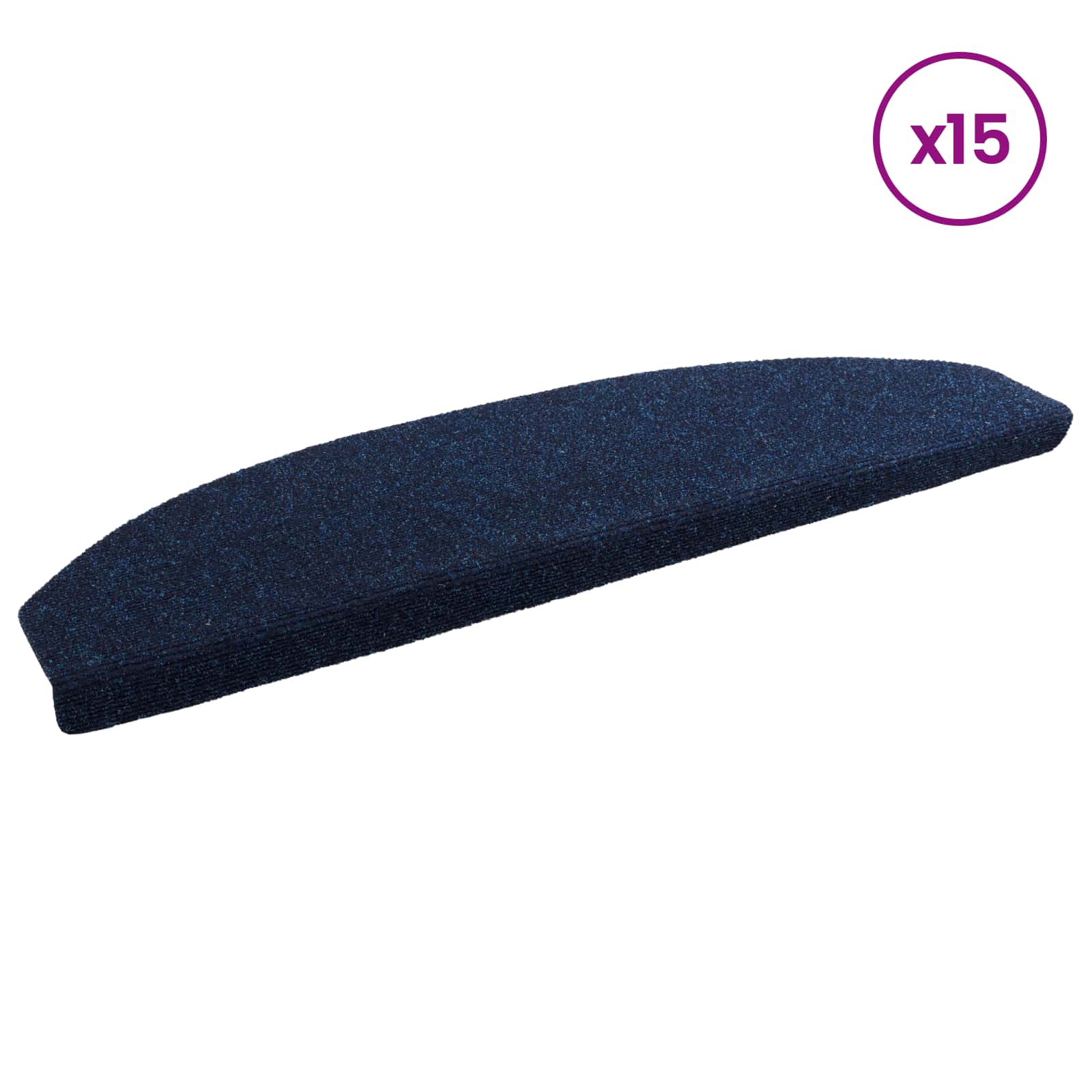 Selbstklebende Treppenschoner Halbkreis 15 pcs Marineblau