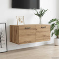 Wandschrank Wandhalterung Artisan-Eiche 80 x 36,5 x 35 cm