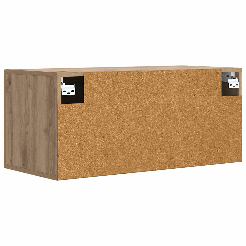 Wandschrank Wandhalterung Artisan-Eiche 80 x 36,5 x 35 cm