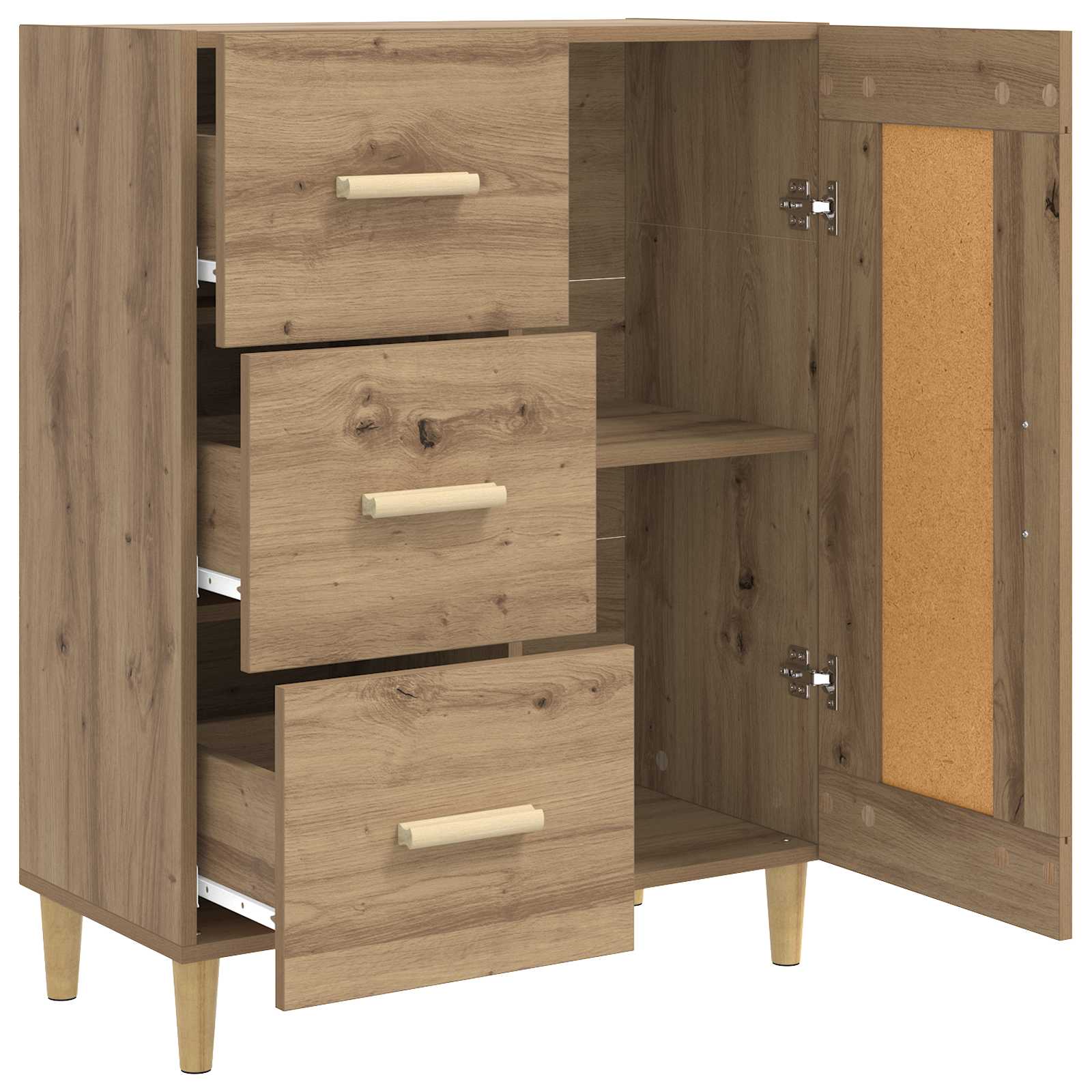 Sideboard Artisan-Eiche 69,5 x 34 x 90 cm Holzwerkstoff
