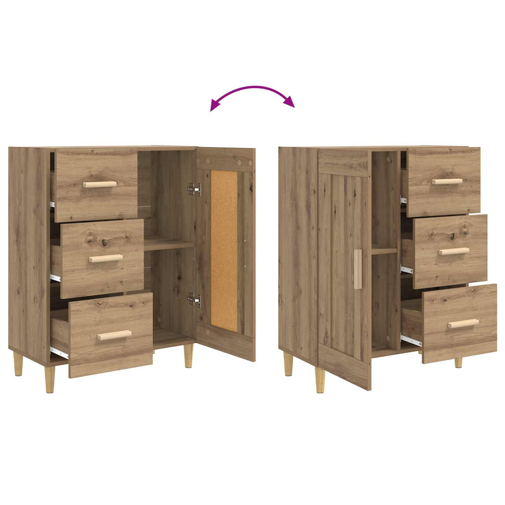 Sideboard Artisan-Eiche 69,5 x 34 x 90 cm Holzwerkstoff