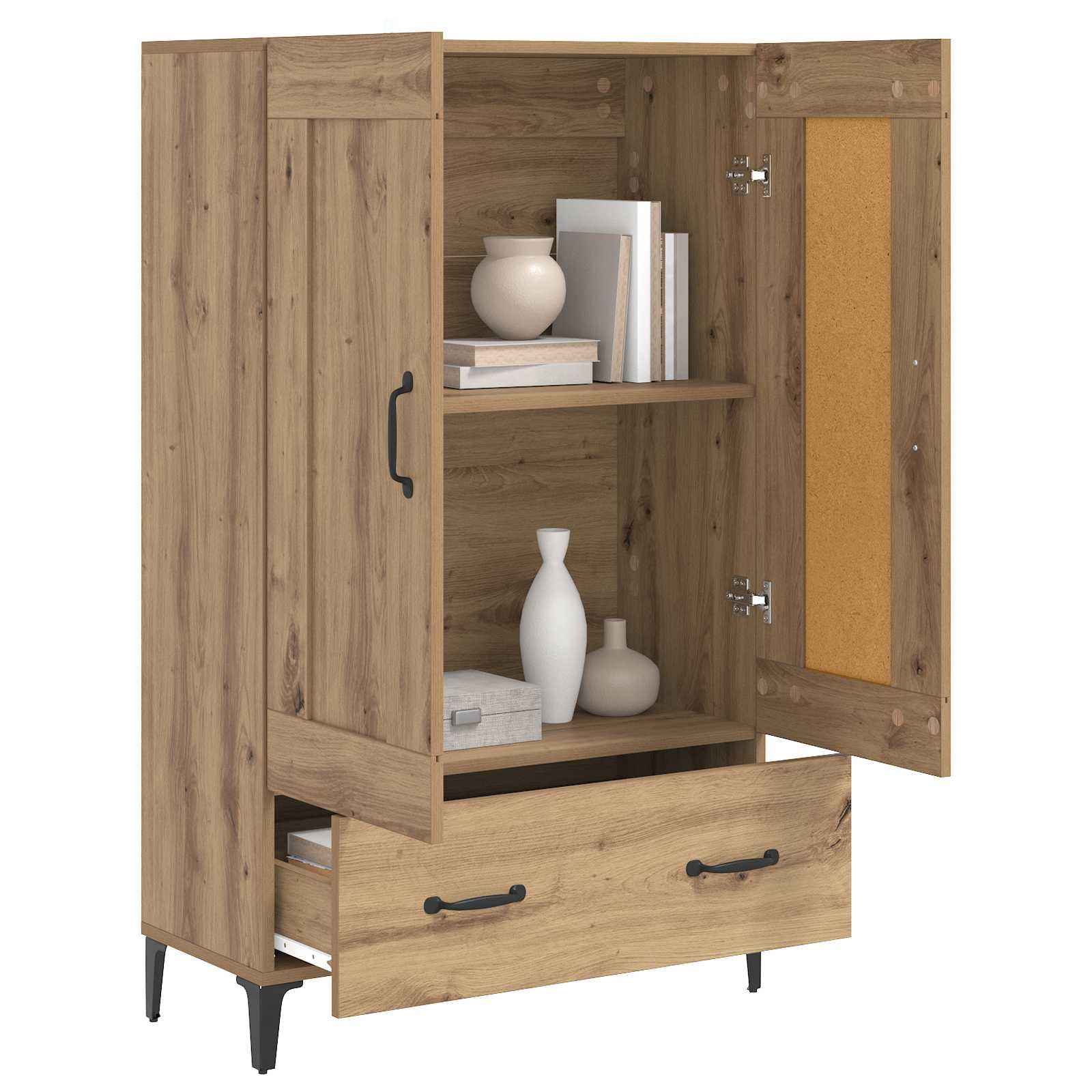 Highboard Artisan-Eiche 70 x 31 x 115 cm Holzwerkstoff