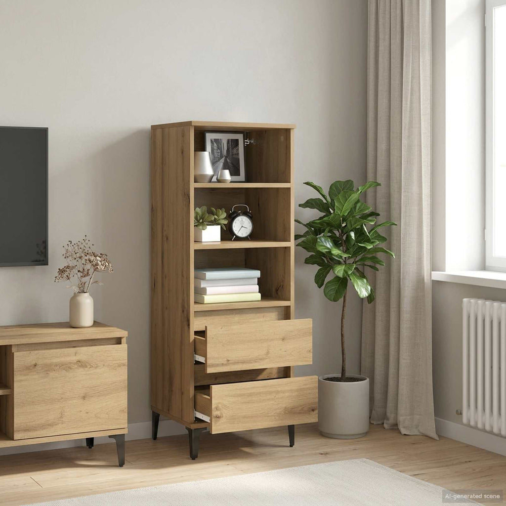 Highboard Artisan-Eiche 40 x 36 x 110 cm Holzwerkstoff