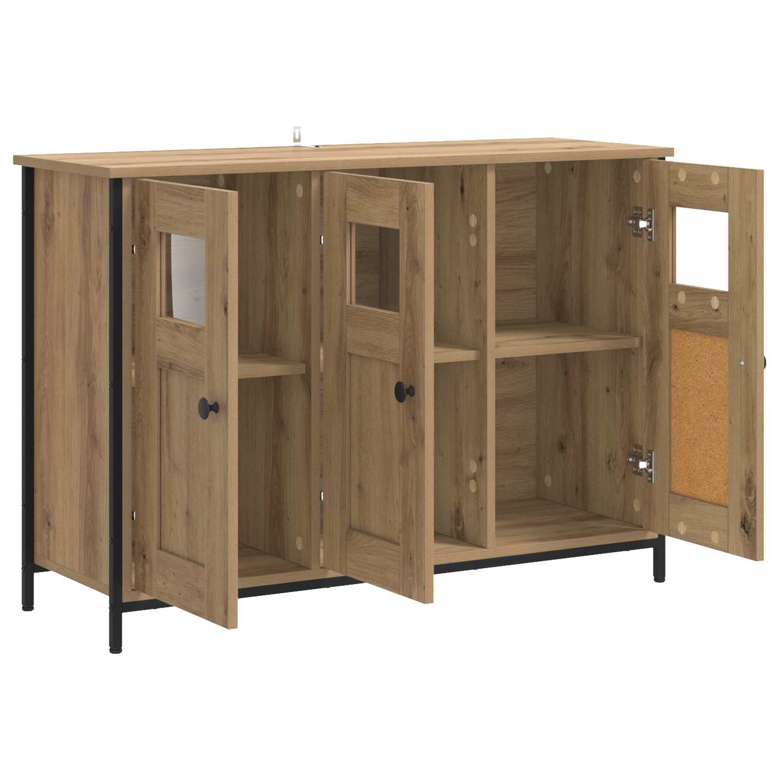Sideboard Artisan-Eiche 100 x 35 x 70 cm Holzwerkstoff